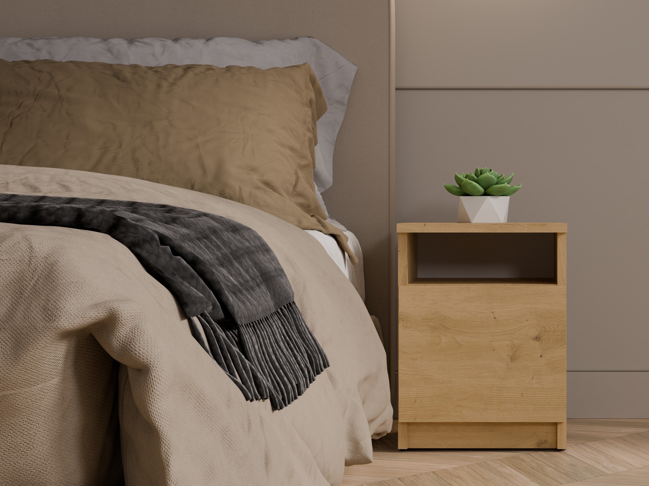 Éjjeliszekrény Mandeville 305 (Artisan tölgy)