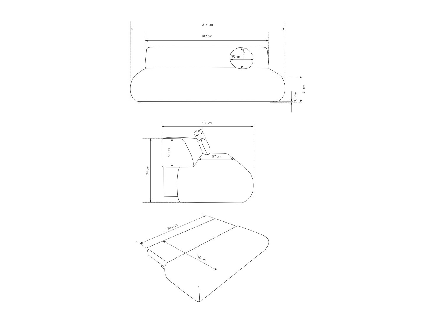 Kanapéágy Kingston 182 (Puente 03)