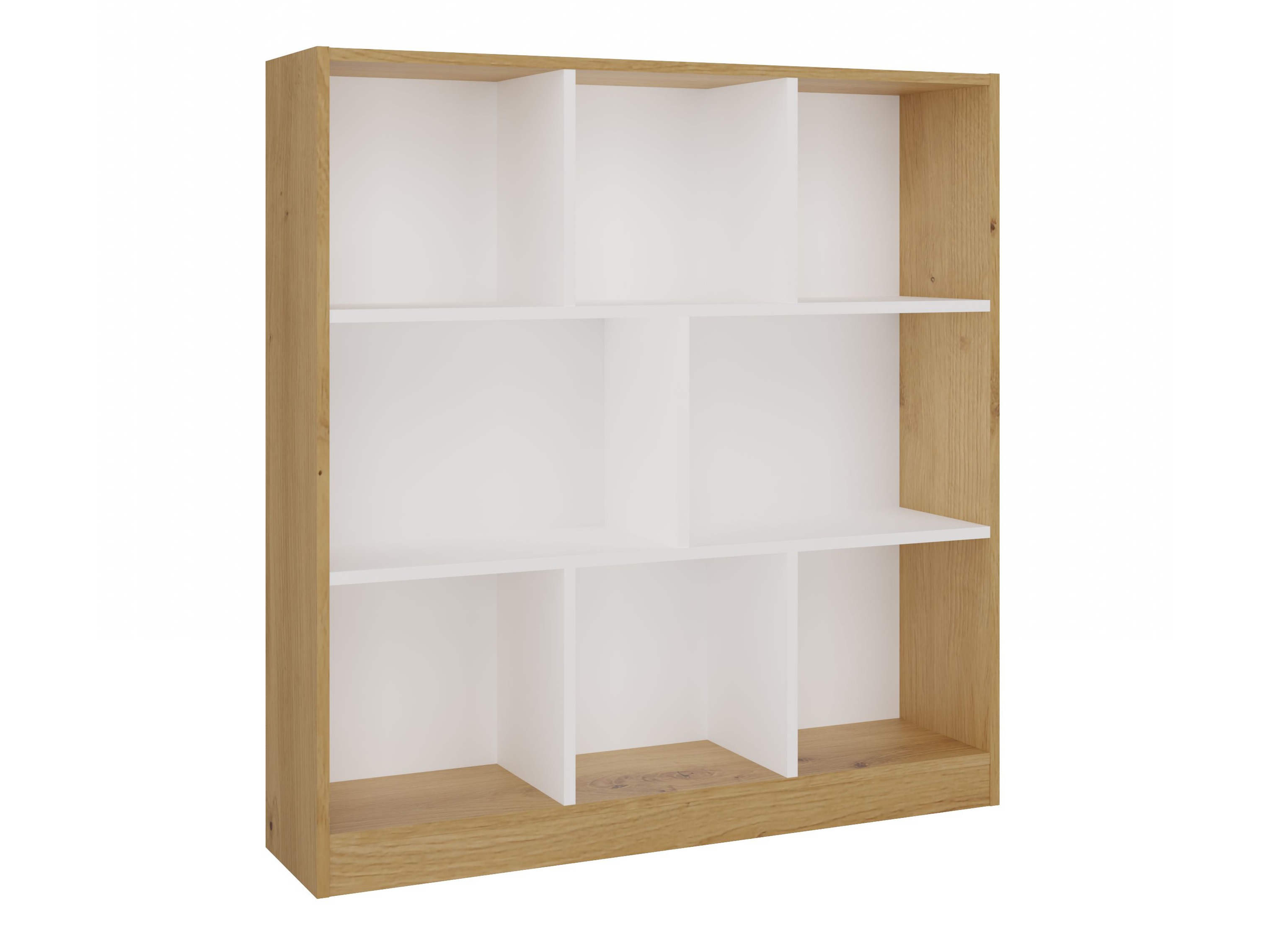 Könyvespolc Mandeville 307 (Fehér + Artisan tölgy)