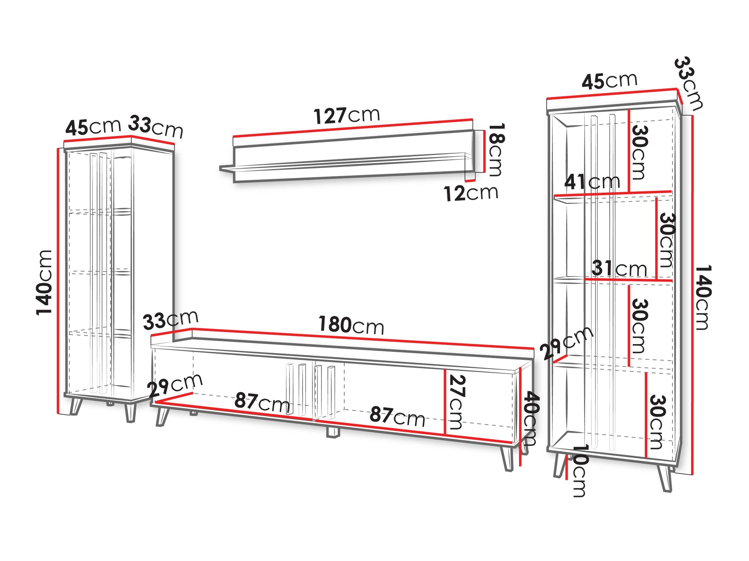 Nappali szett Temora 102 (Artisan tölgy + Grafit)