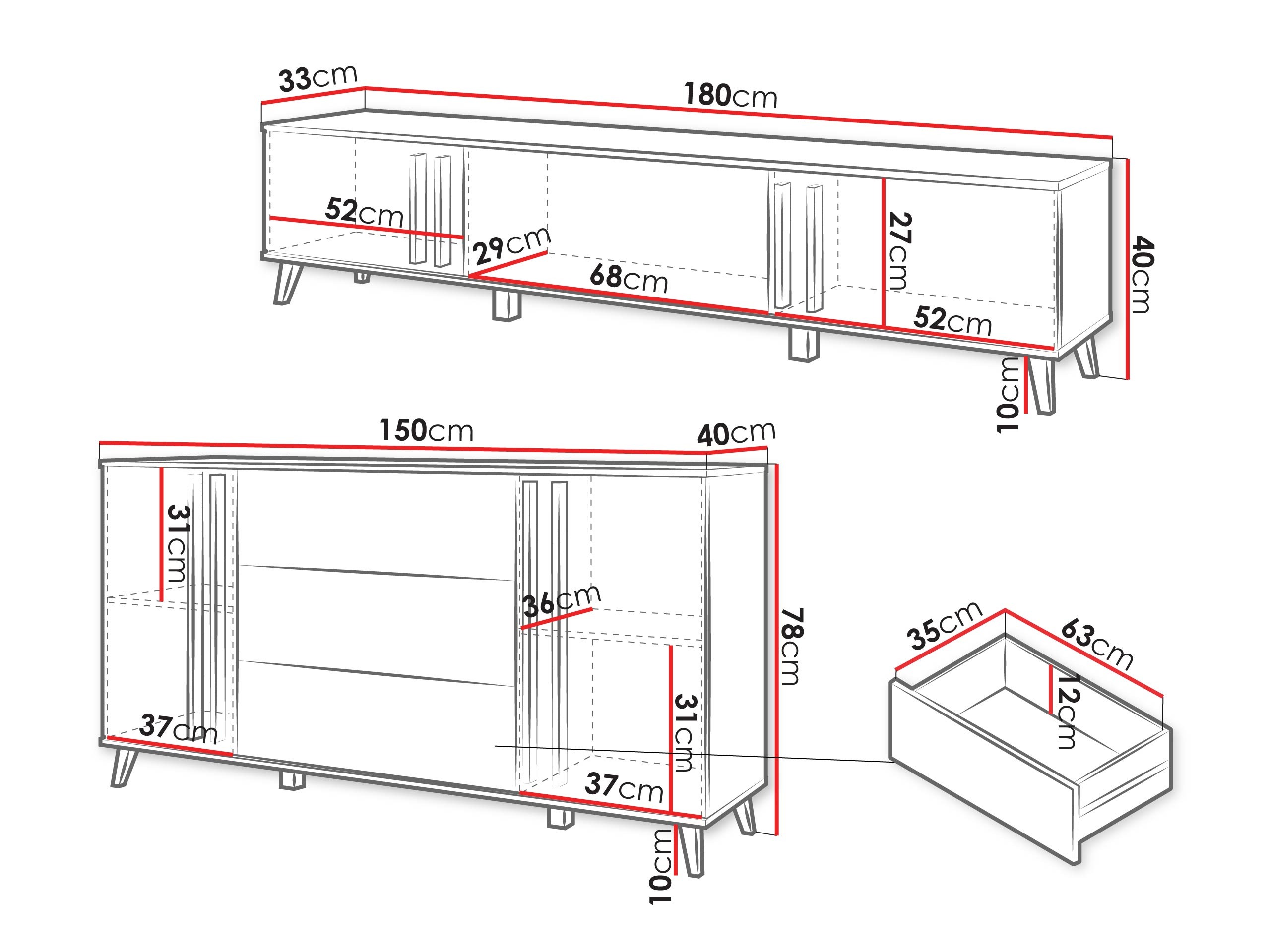 Nappali szett Facetor III (Artisan tölgy + Grafit)
