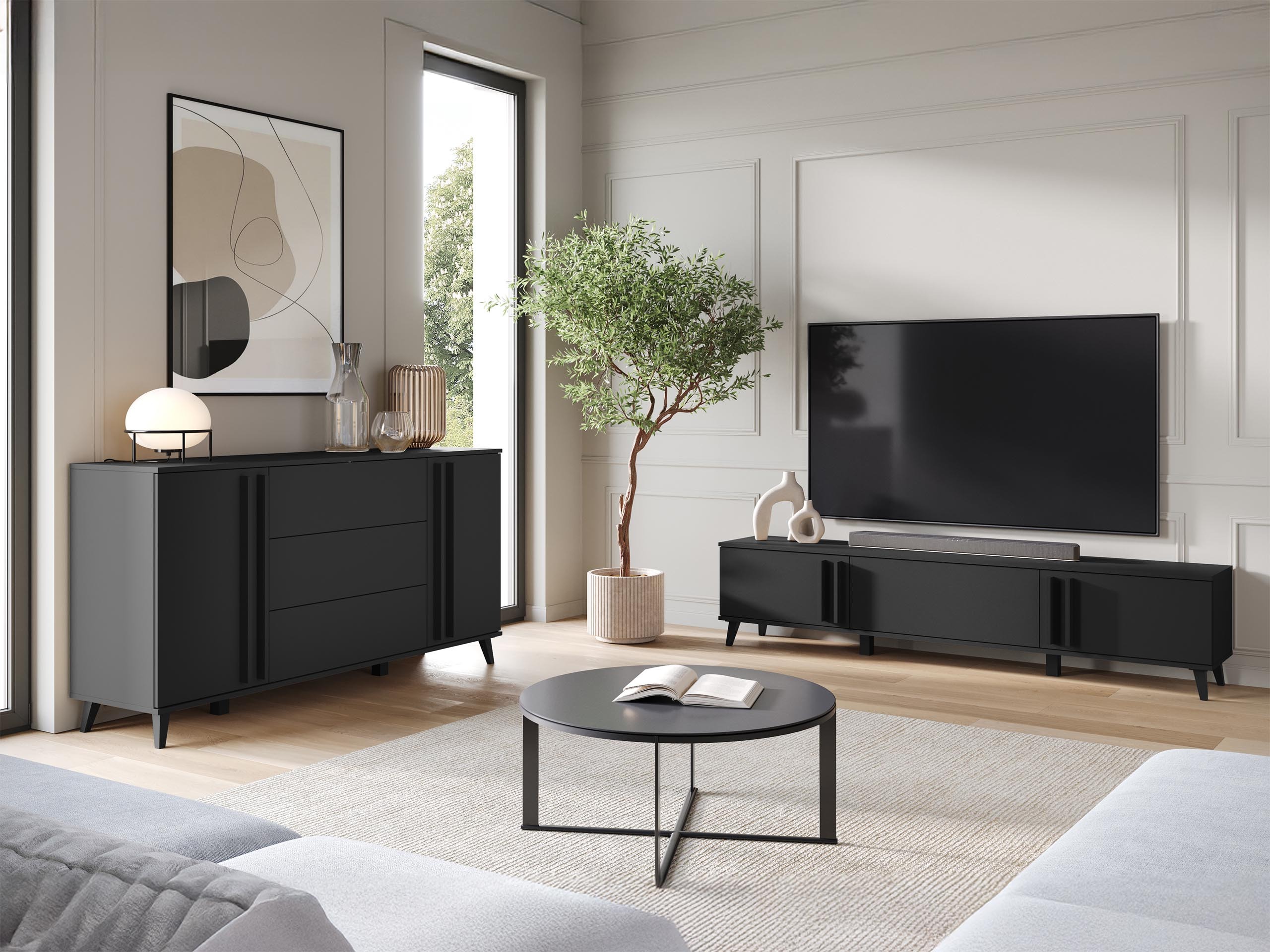 Nappali szett Facetor III (Grafit)