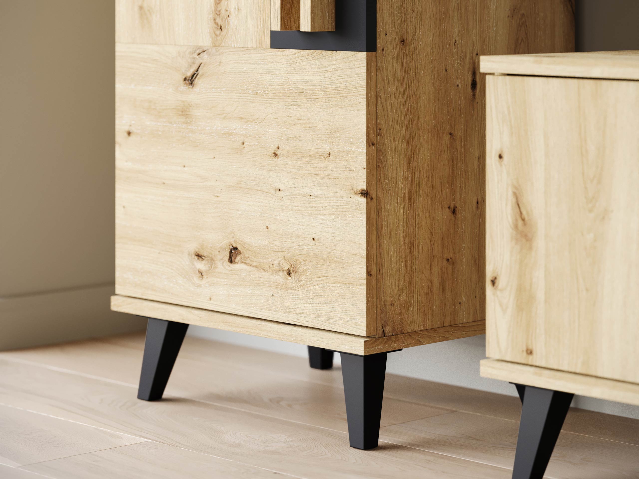 Nappali szett Temora 103 (Artisan tölgy + Grafit)