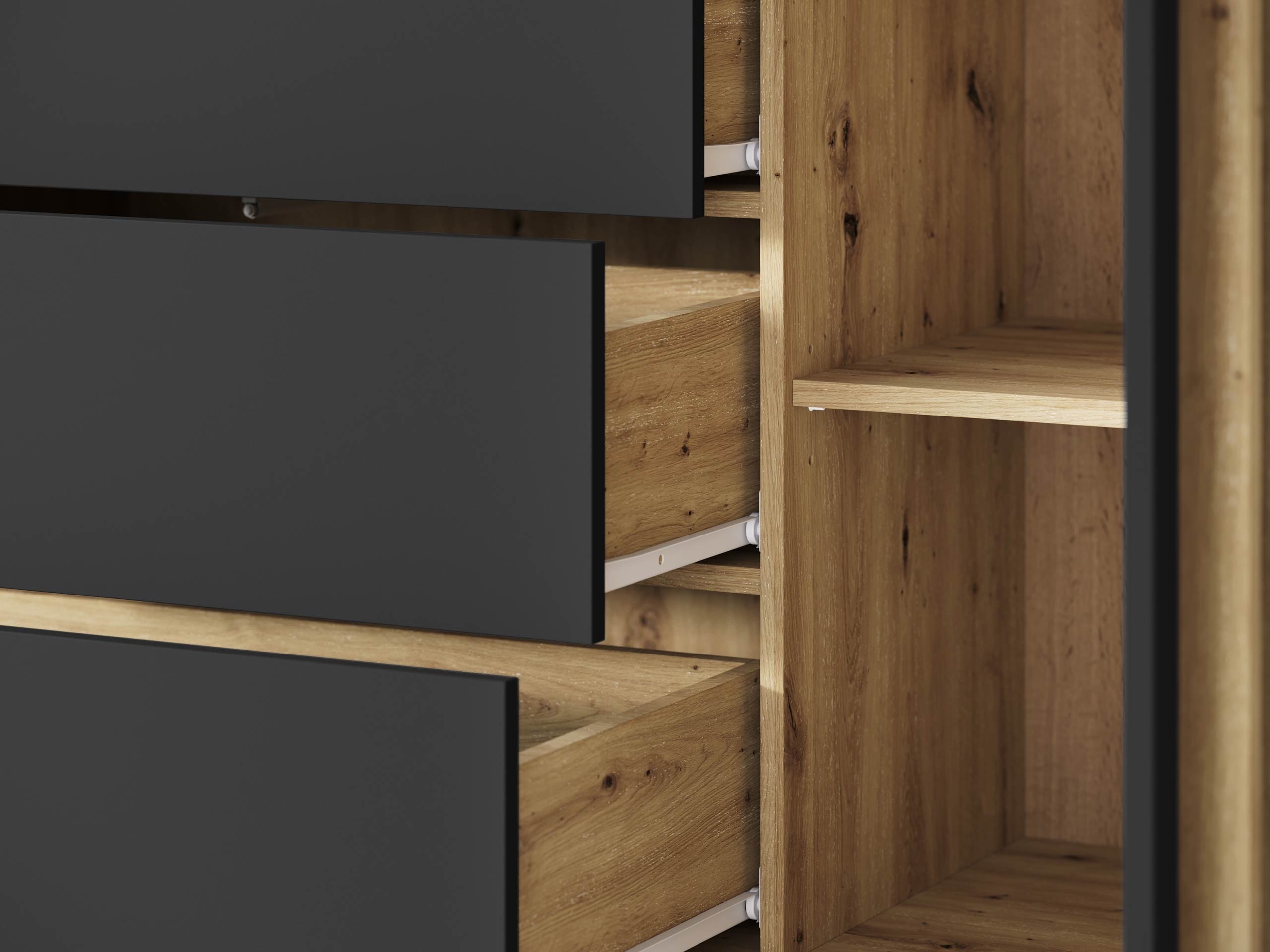 Nappali szett Temora 104 (Artisan tölgy + Grafit)