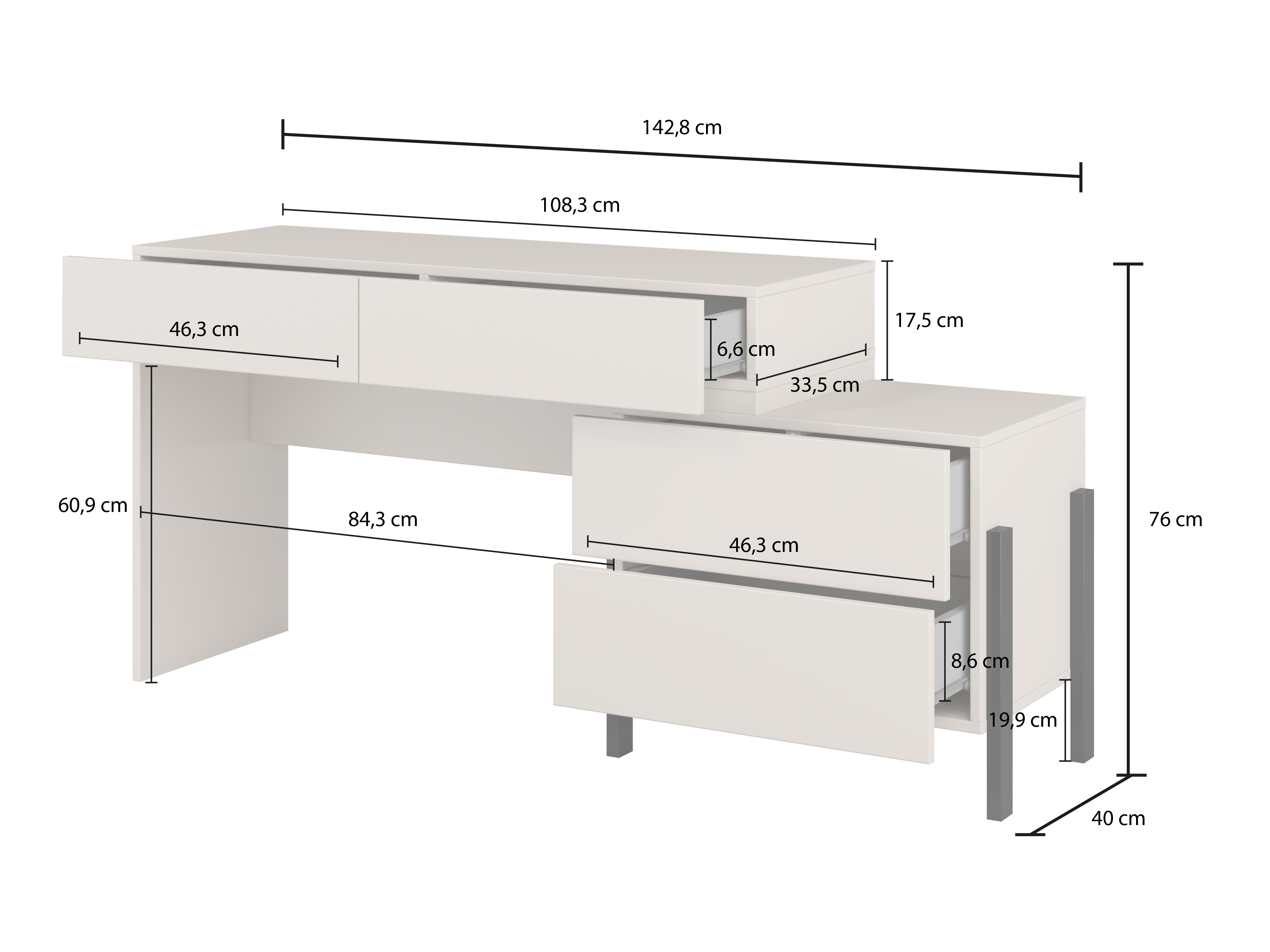 Íróasztal Etsore 107