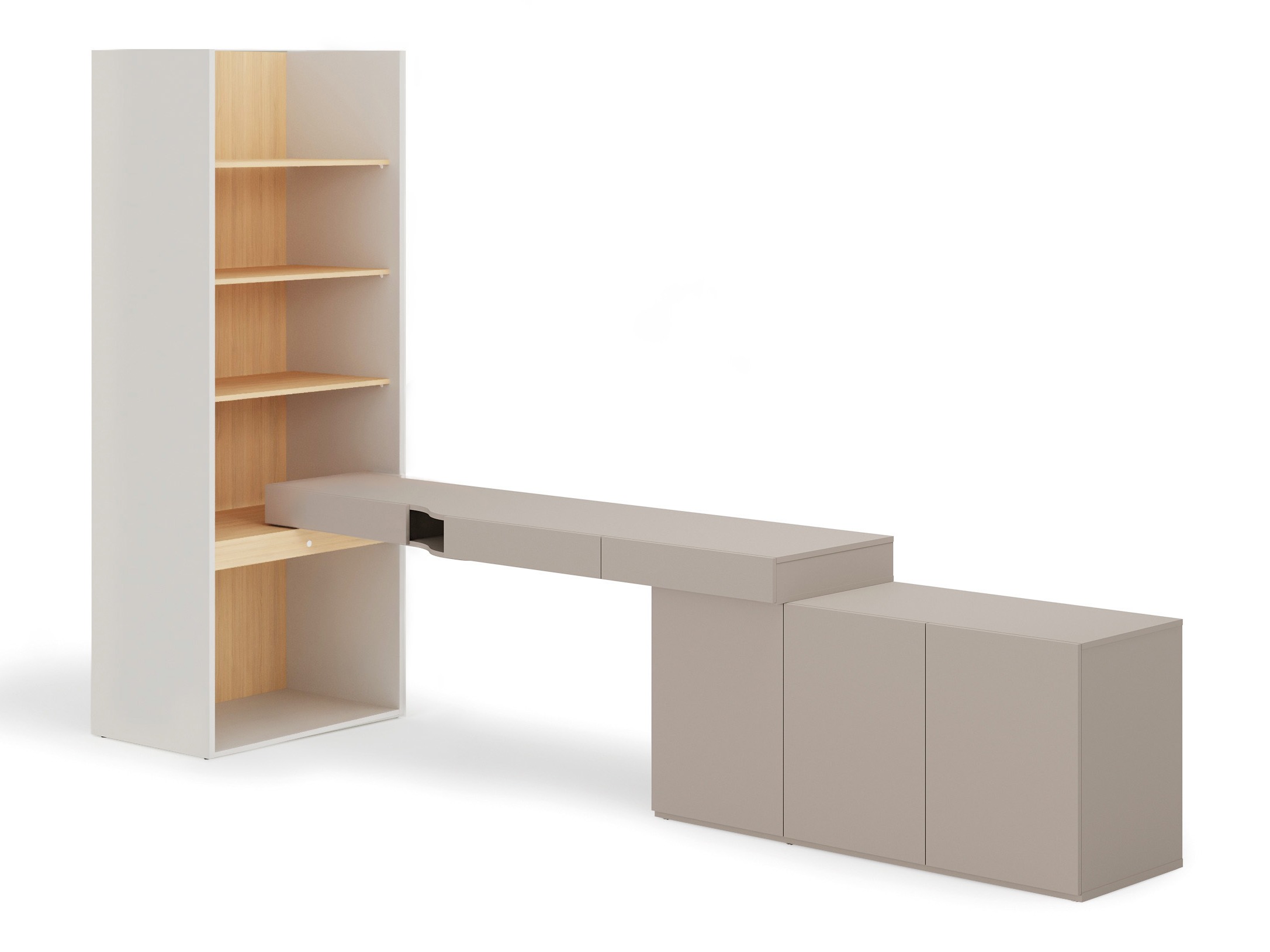 Otthoni iroda készlet Evareve 118 (Szürke + Tölgy)