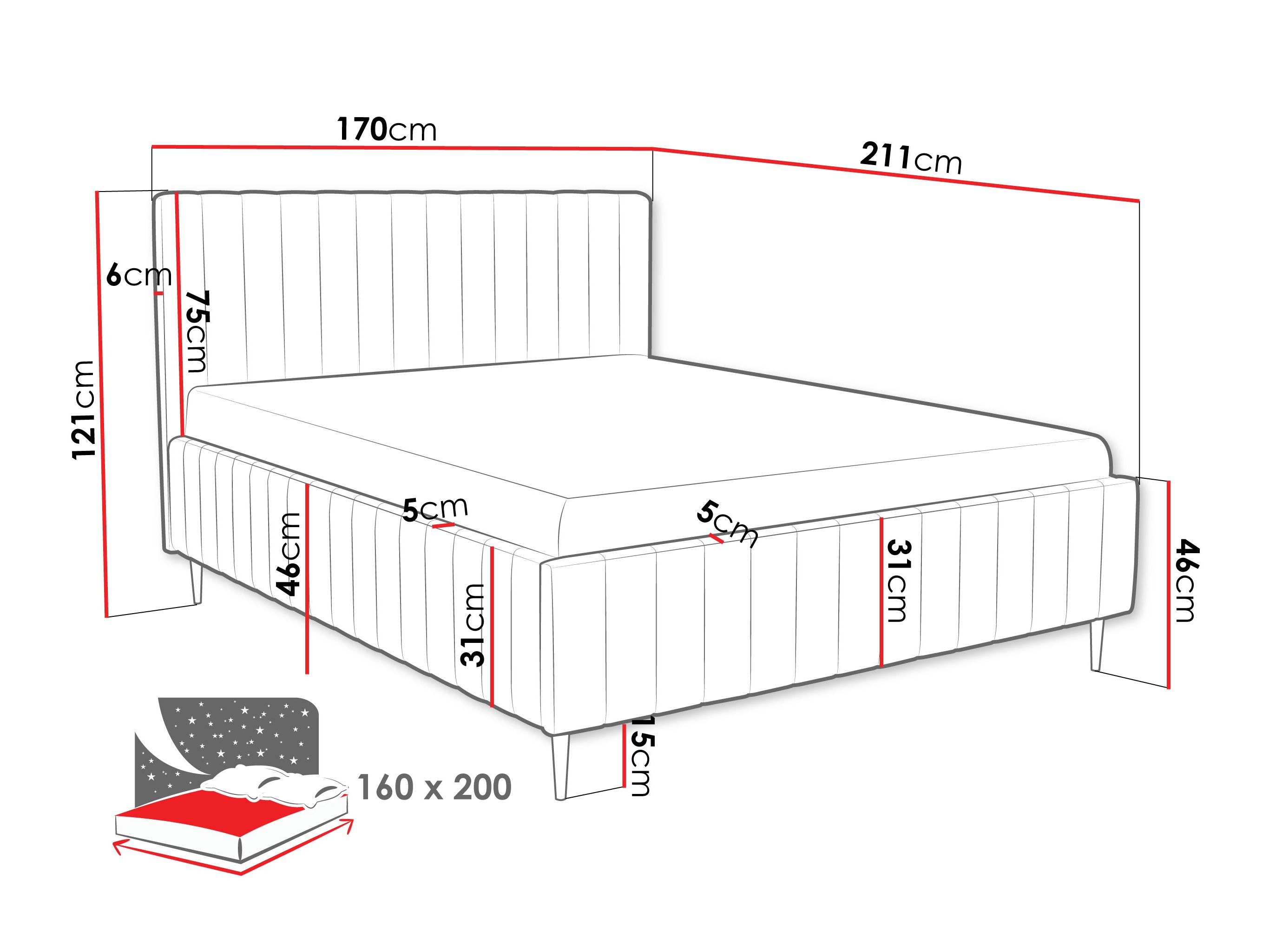 Ágy Iris I (Fresh 1)