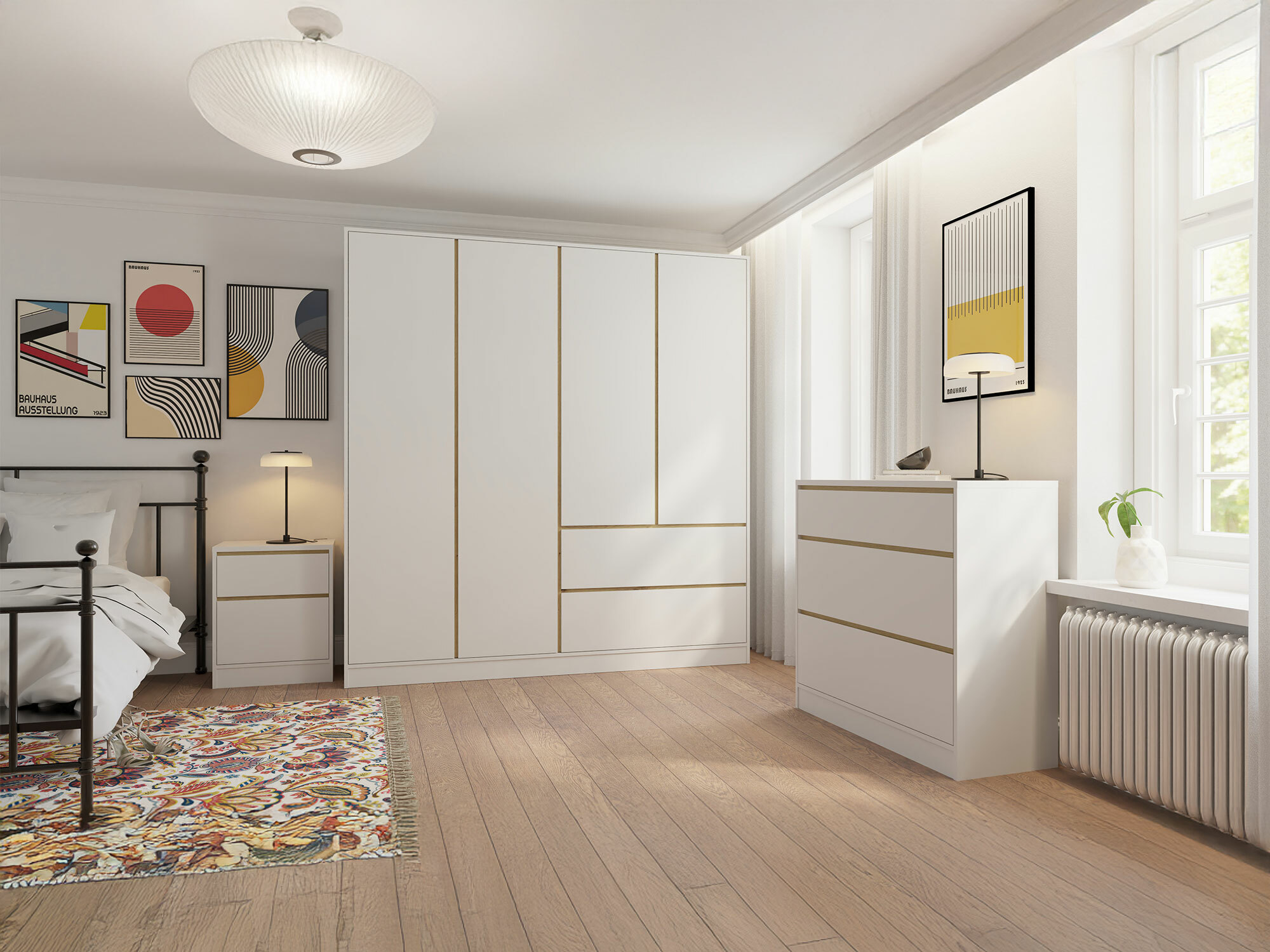 Gardróbszekrény Mervese 104 (Fehér)