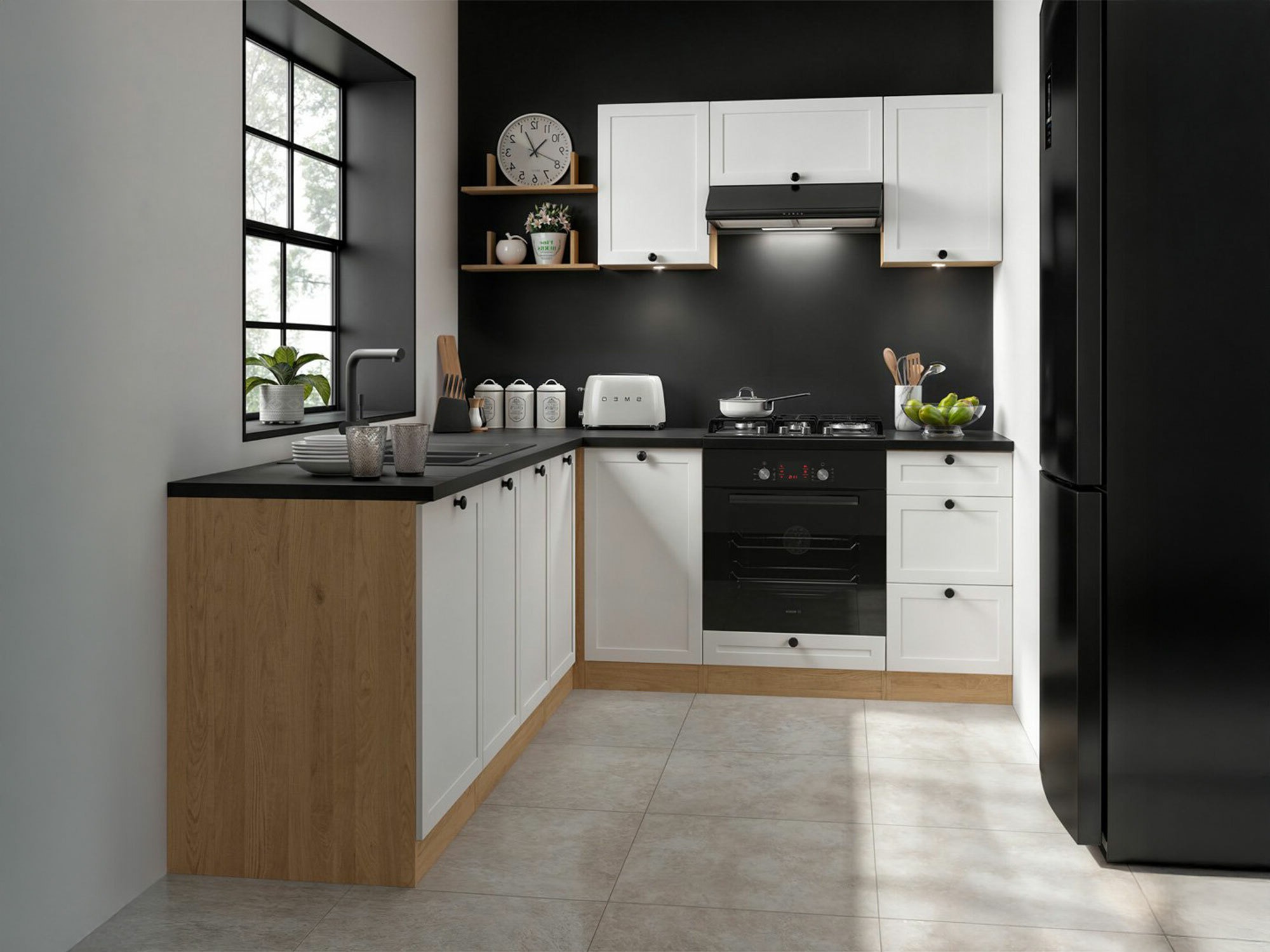 Moduláris konyha szett Classic White Oak 120