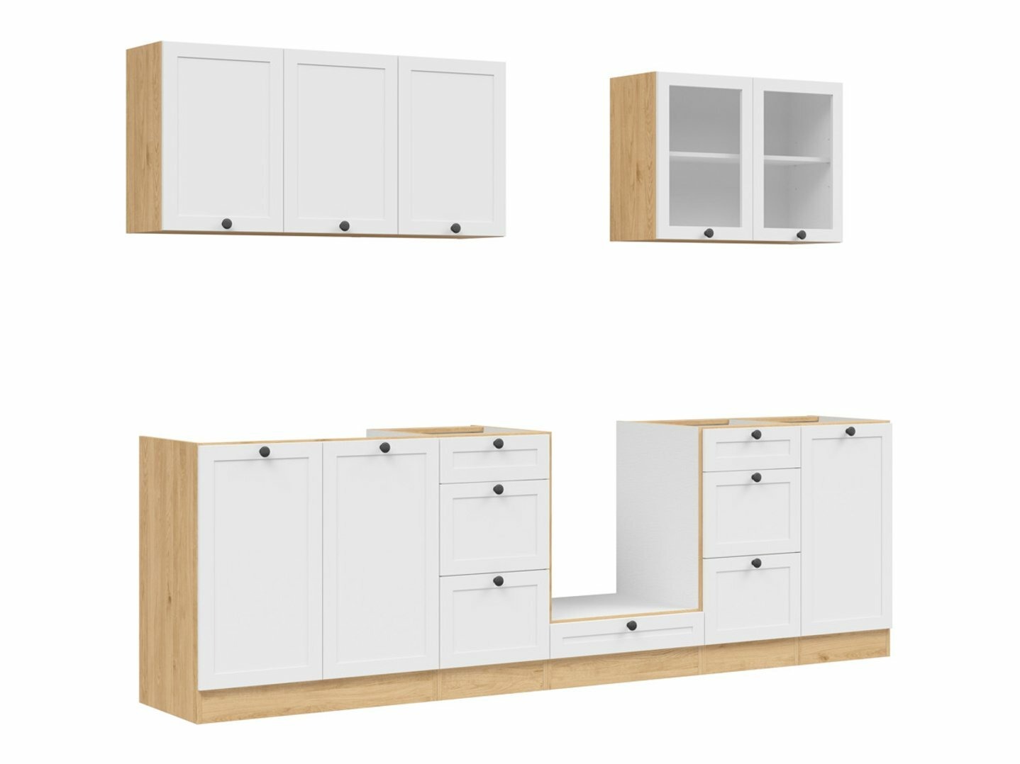 Moduláris konyha szett Classic White Oak 122