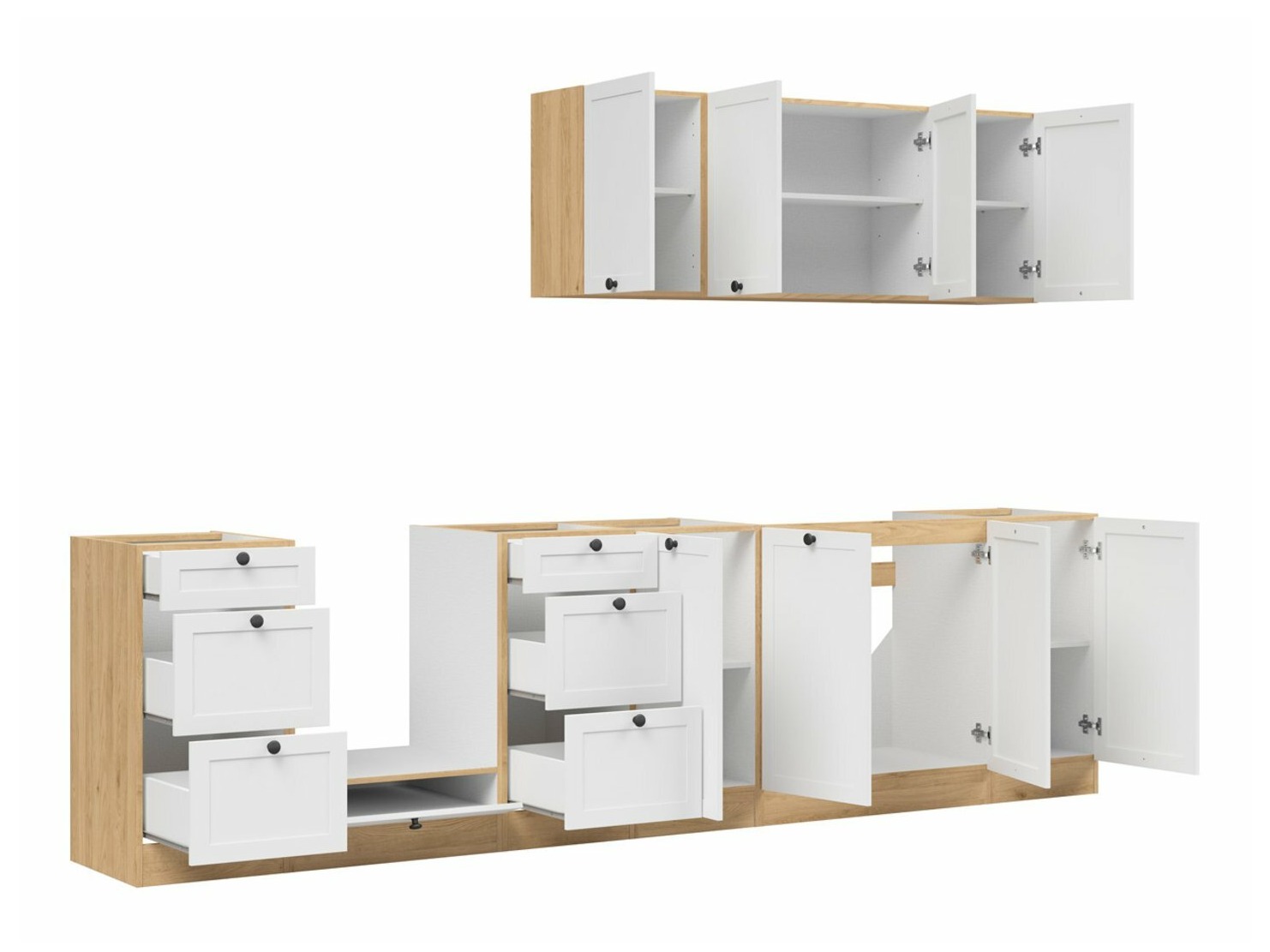Moduláris konyha szett Classic White Oak 123