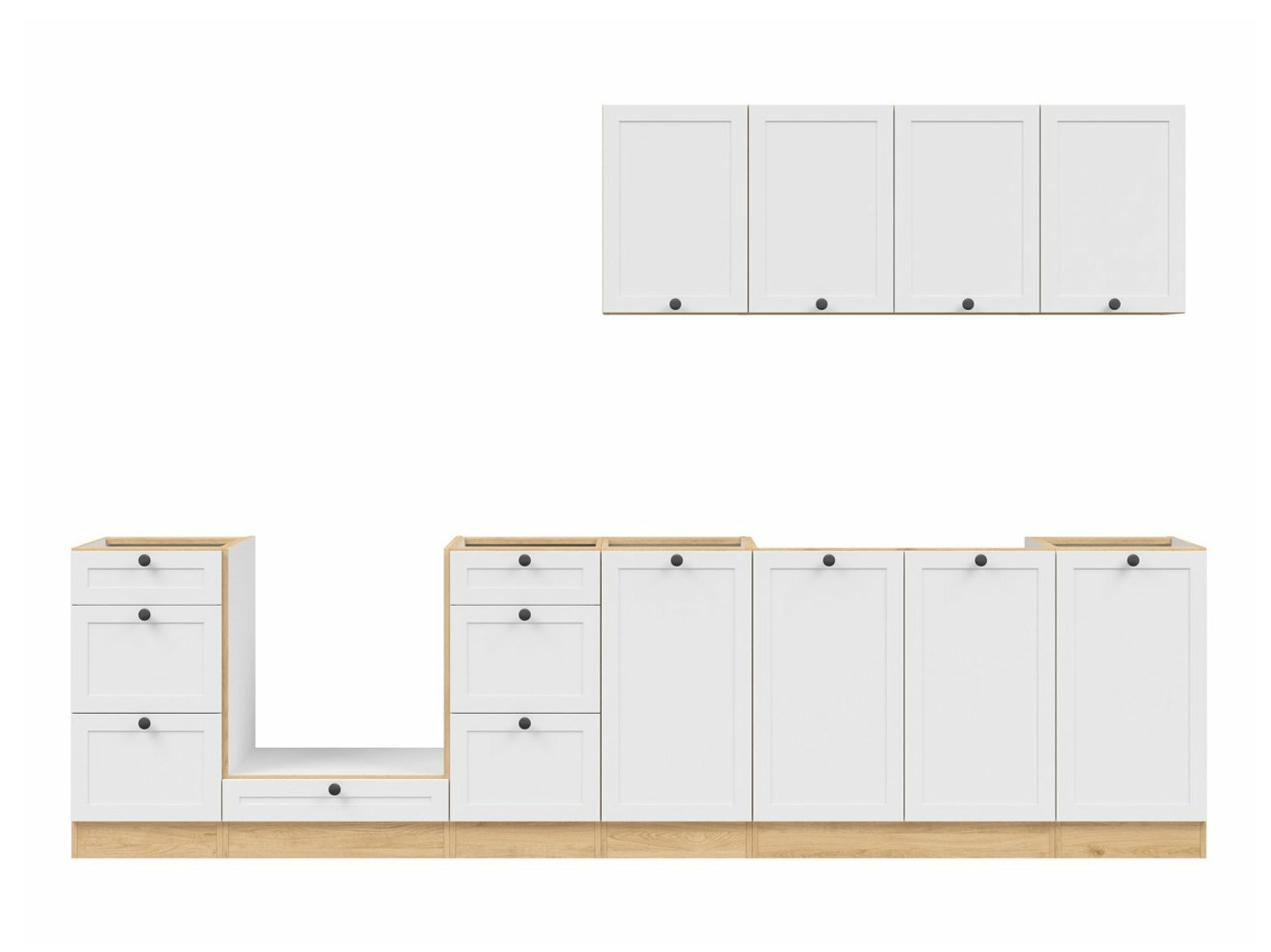 Moduláris konyha szett Classic White Oak 123