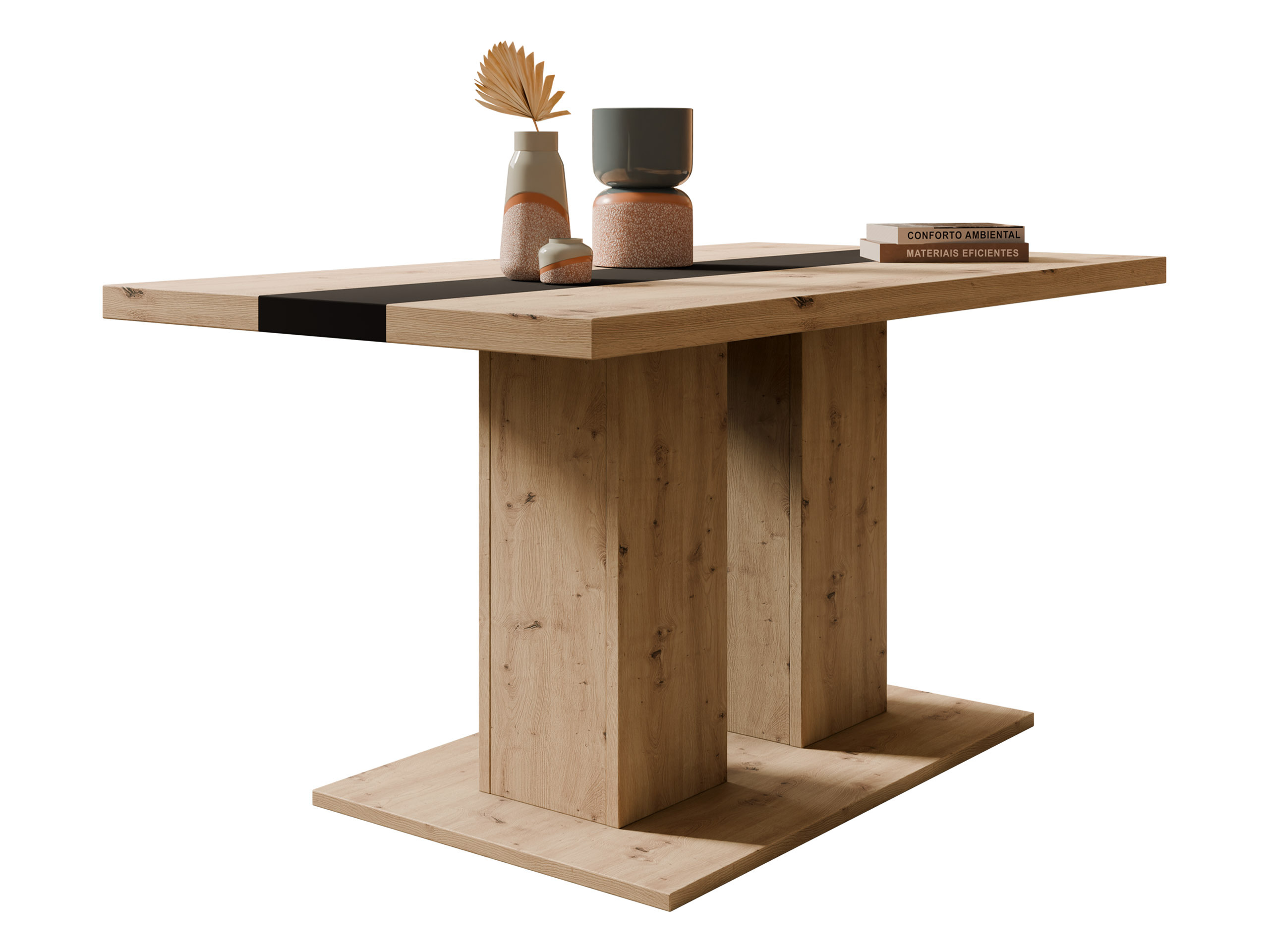 Dohányzóasztal Tucson 147 (Artisan tölgy + Fekete)