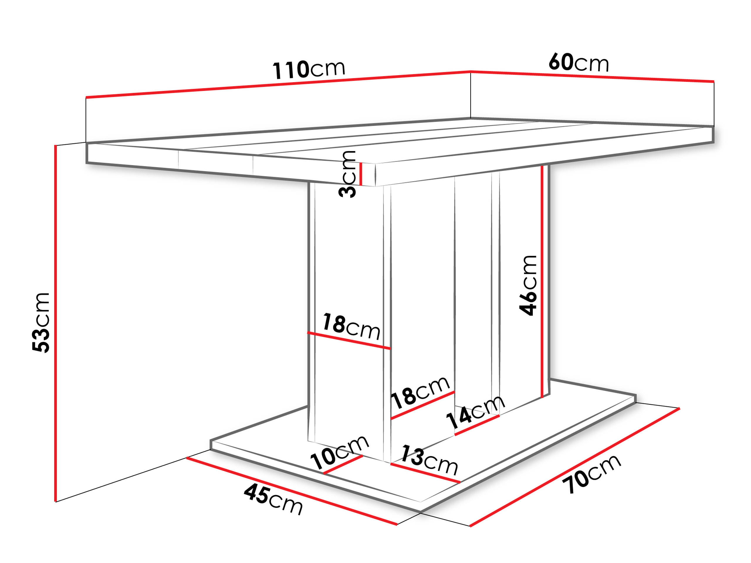 Dohányzóasztal Tucson 147 (Artisan tölgy + Fekete)
