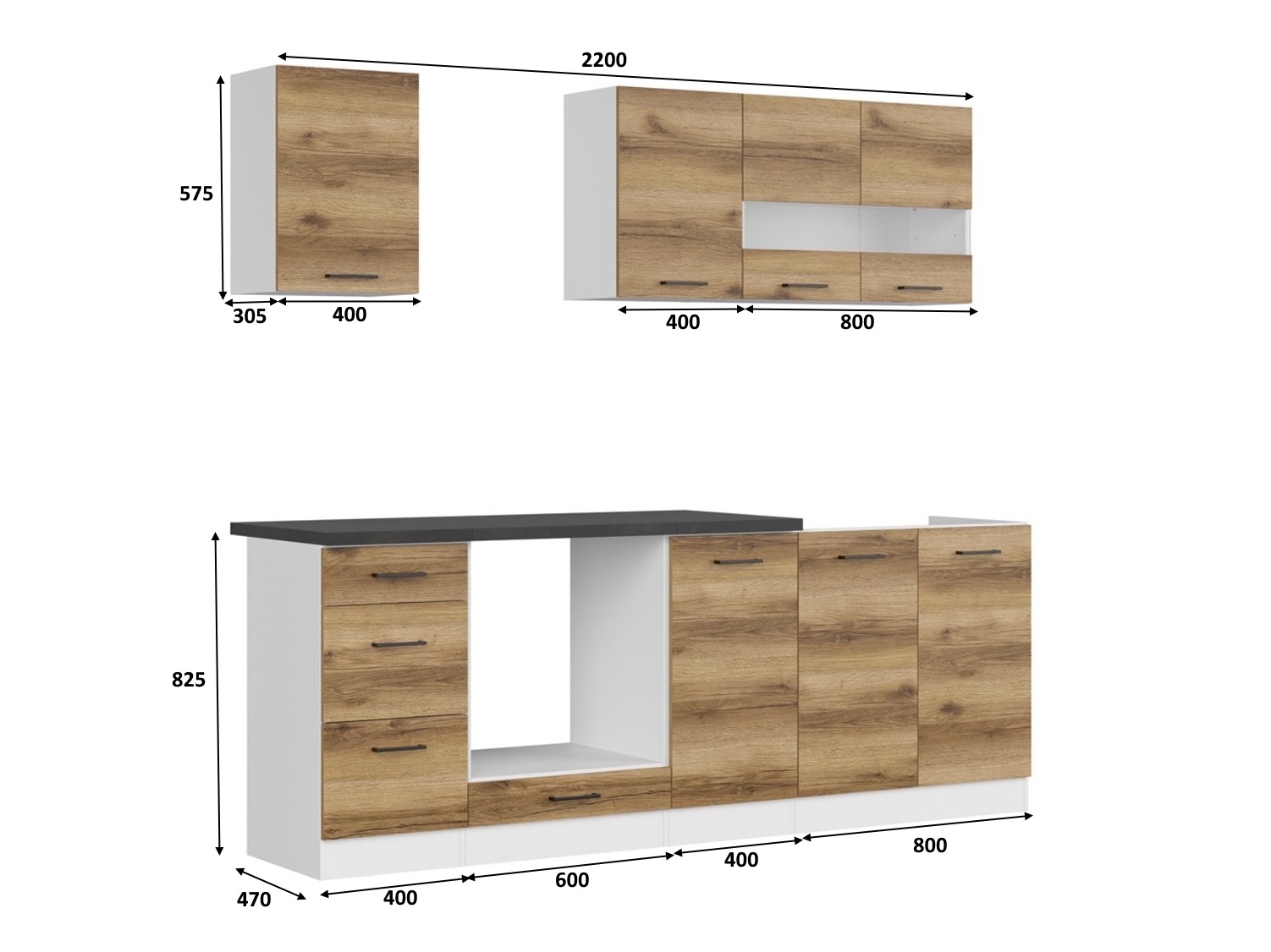 Moduláris konyha szett Dela 114