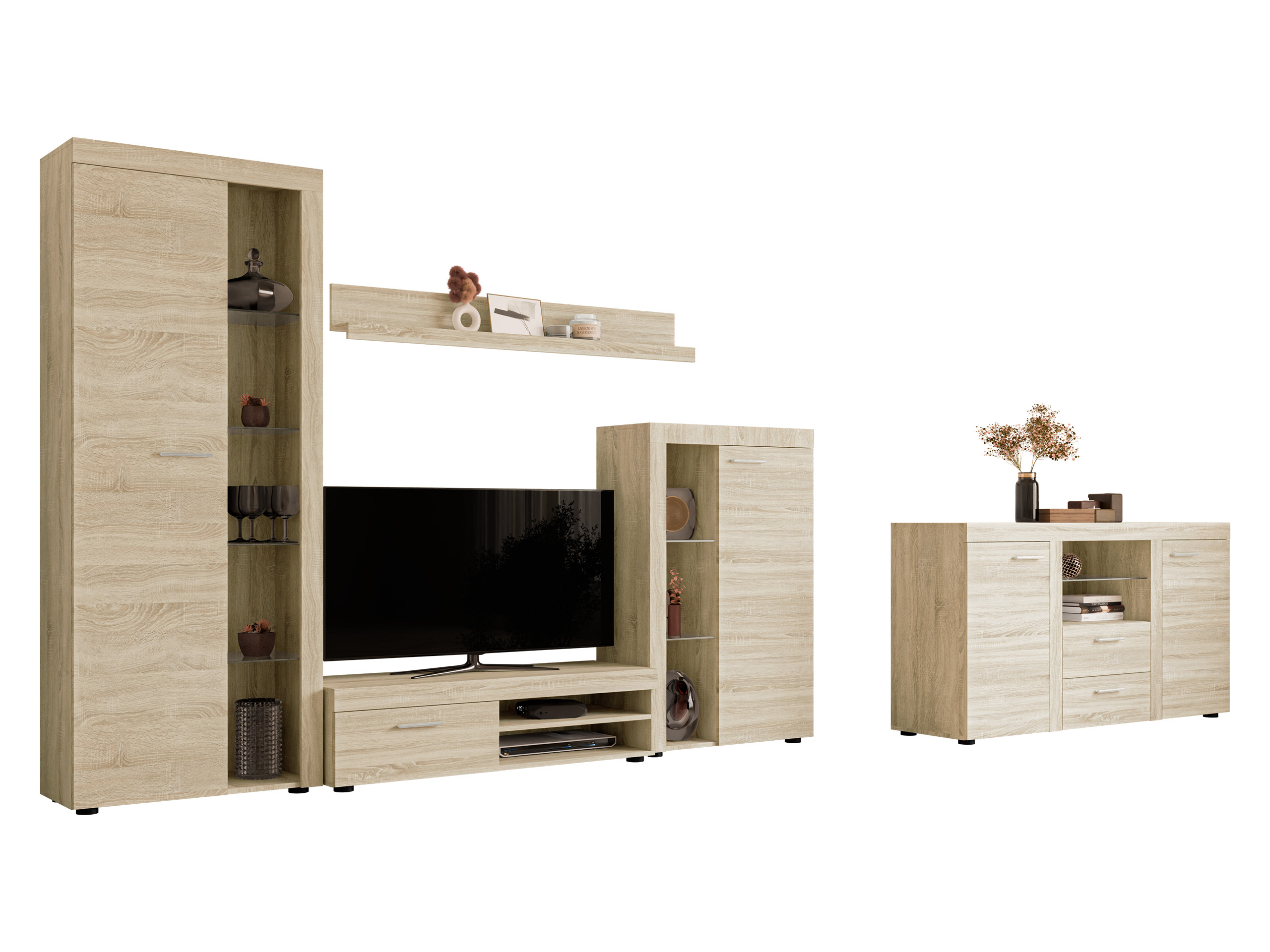 Nappali szett Tucson 106 (Sonoma tölgy)