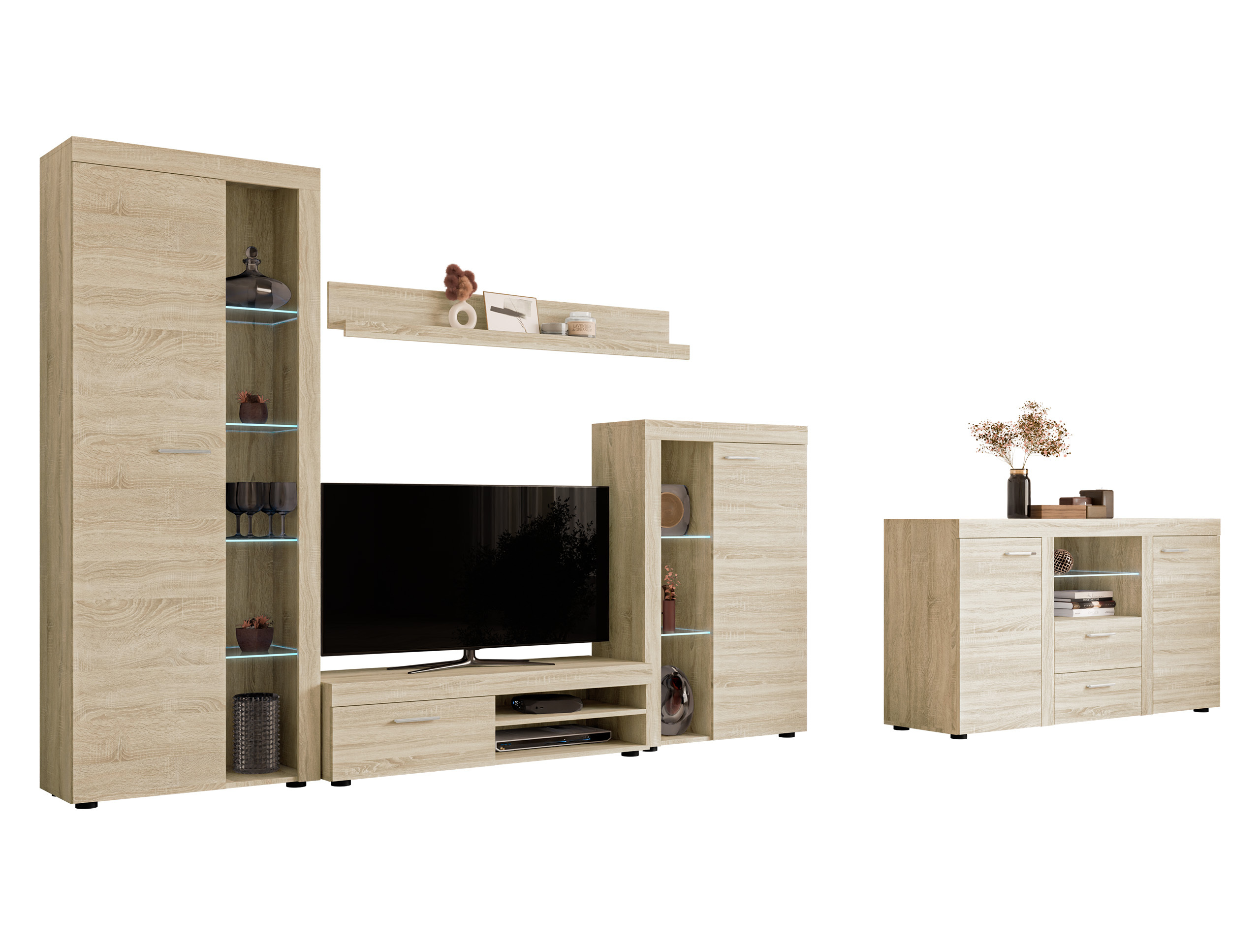 Nappali szett Tucson 106 (Sonoma tölgy)