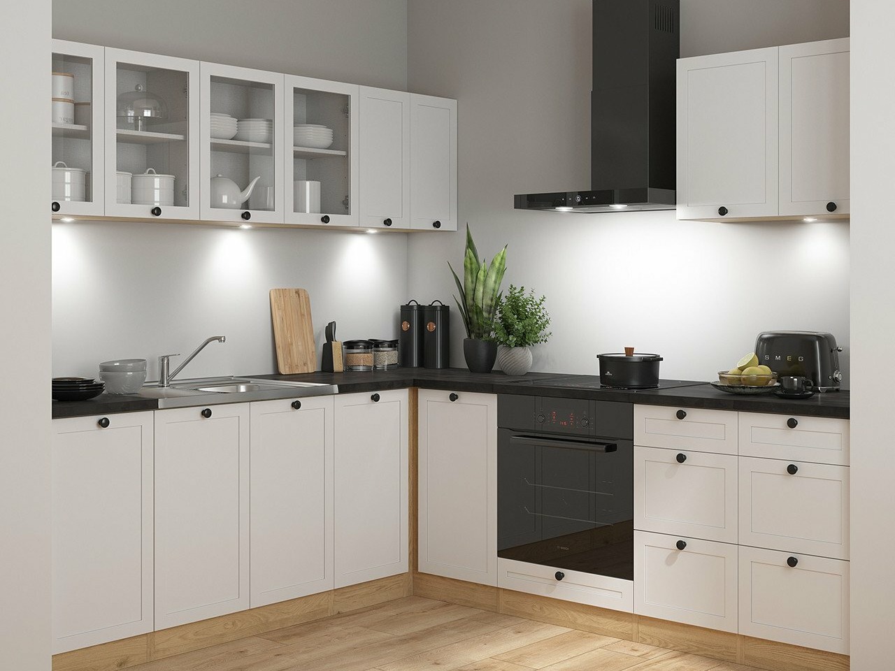 Moduláris konyha szett Classic White Oak 125