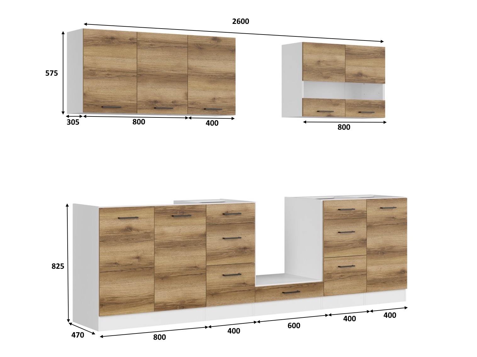 Moduláris konyha szett Dela 117
