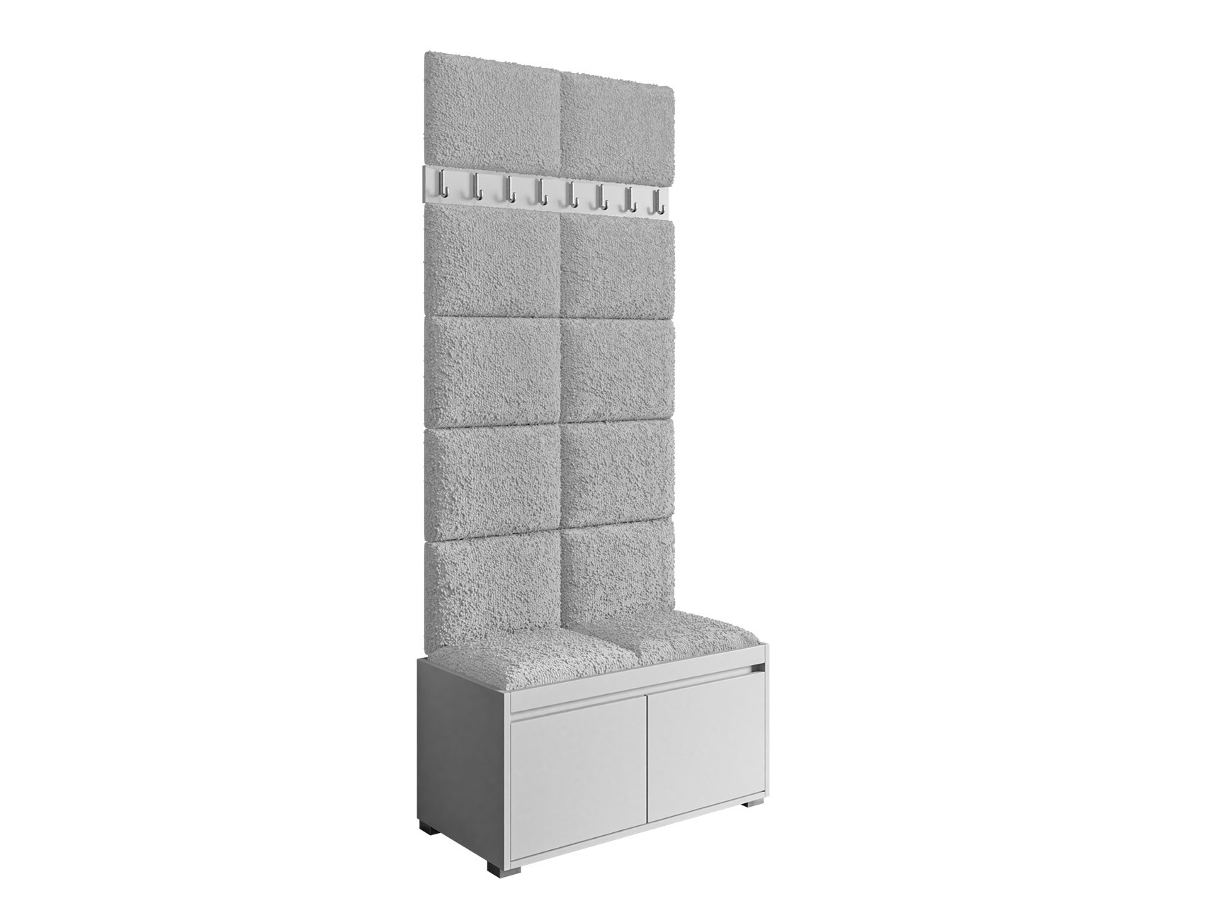 Előszoba garnitúra Comfivo Pinus IV (Fehér + Abriamo 06)