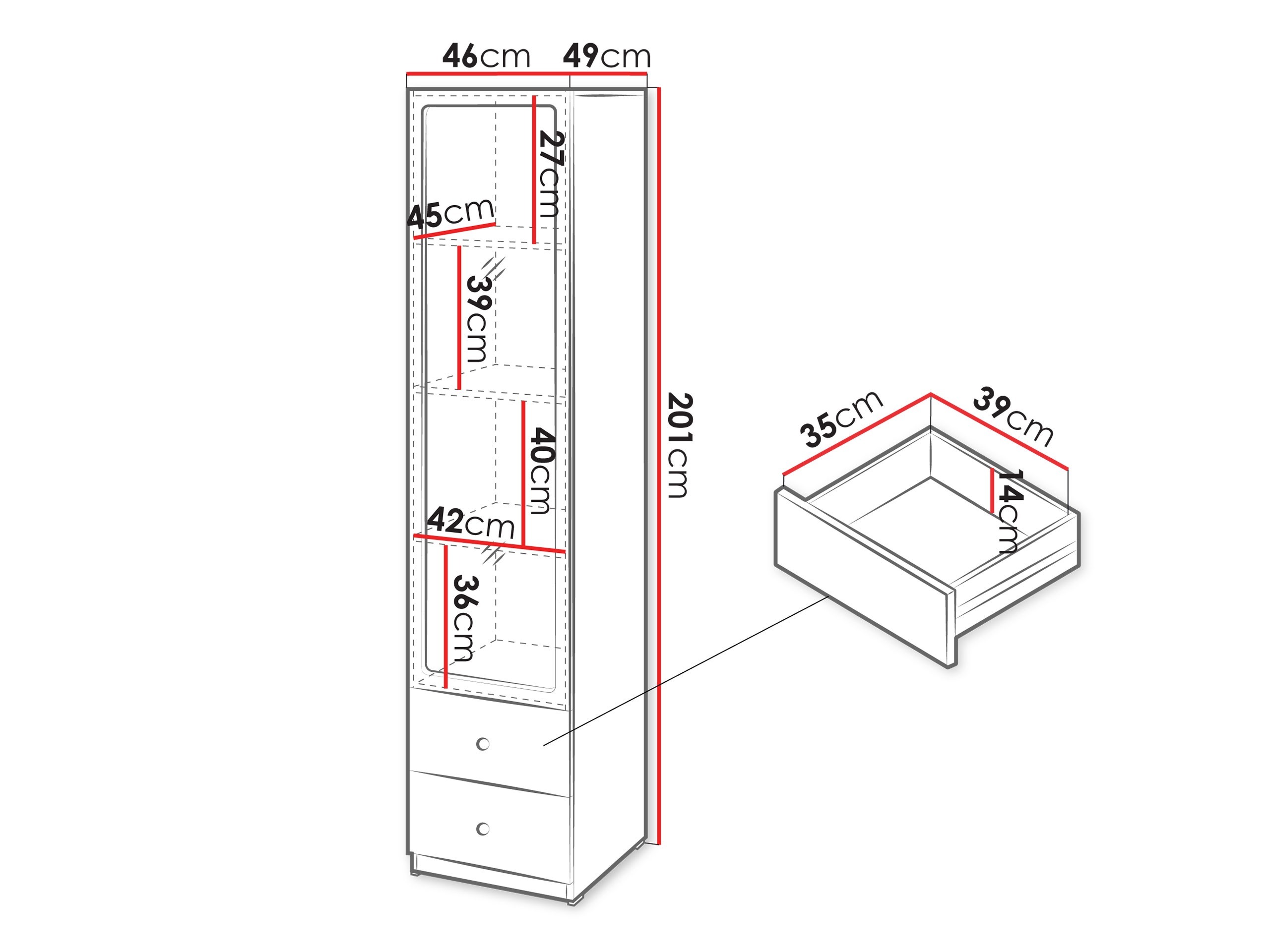 Könyvespolc Comfivo Lenitas