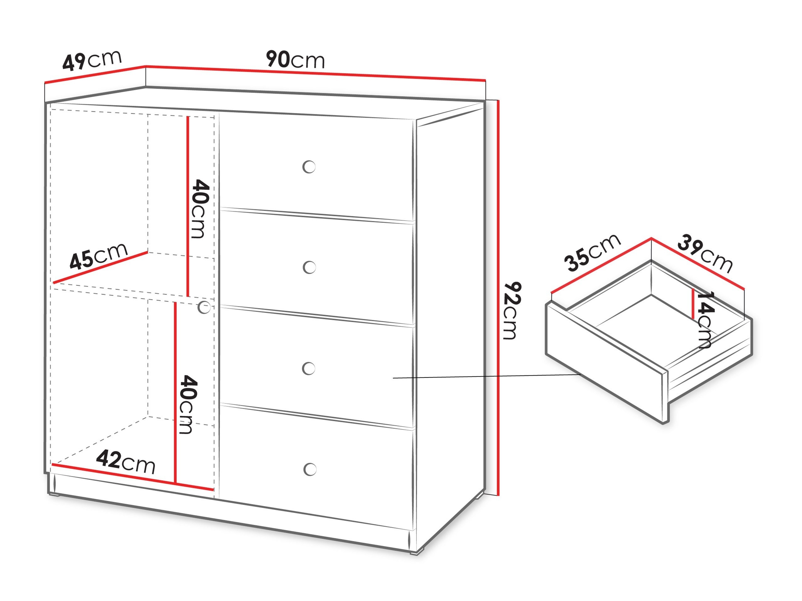 Komód Comfivo Lenitas