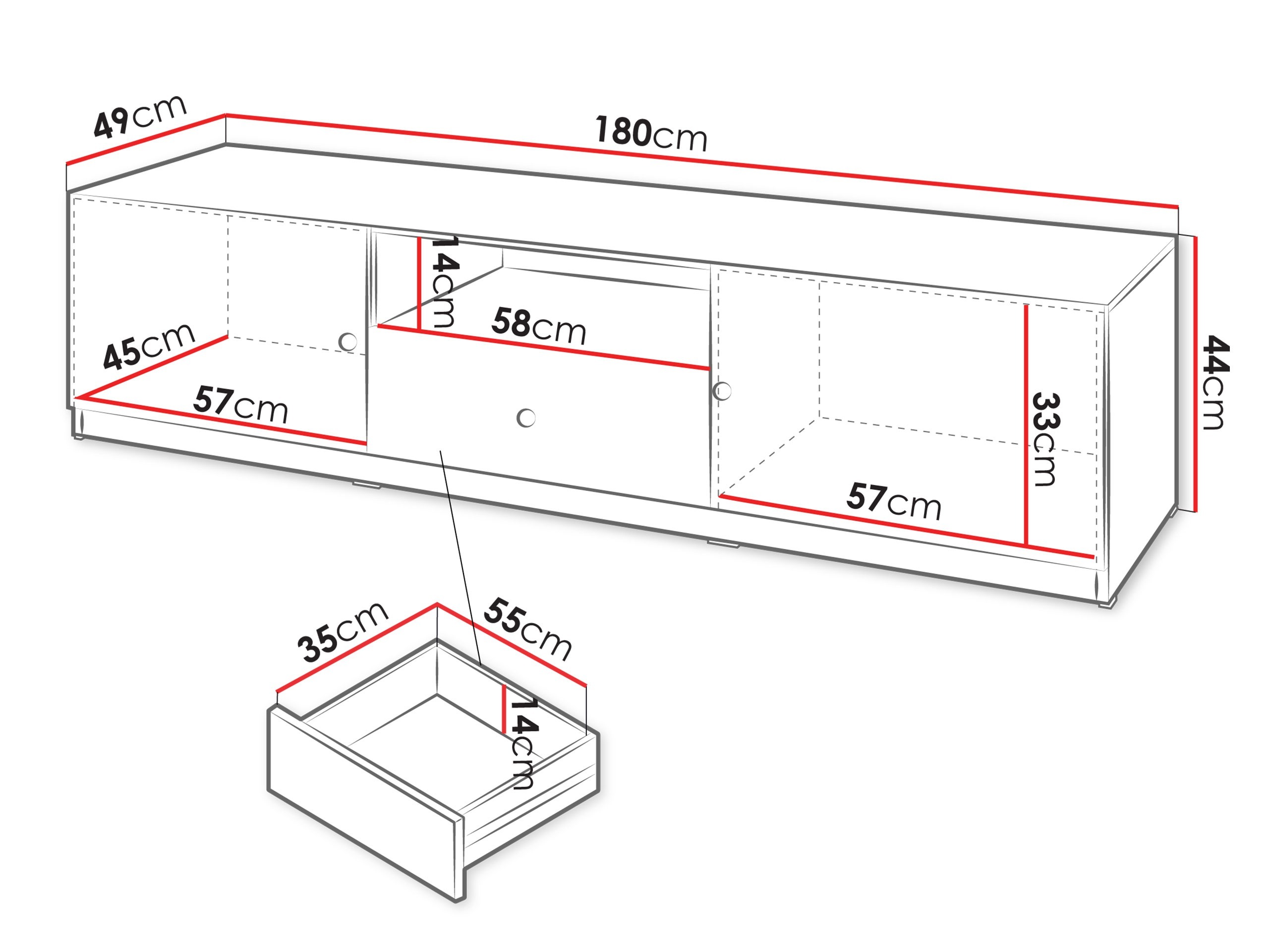 TV-állvány Comfivo Lenitas