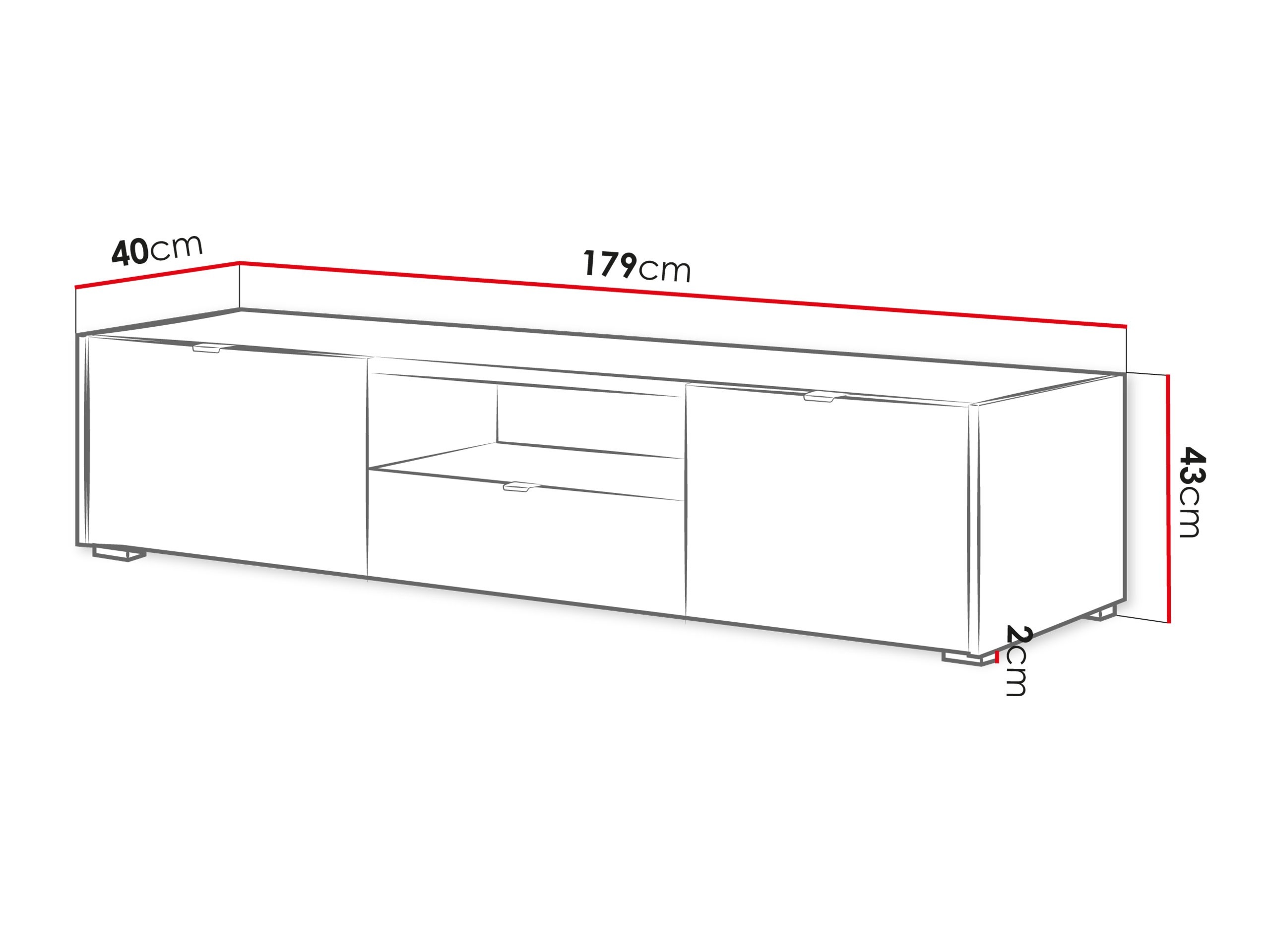 TV-állvány Comfivo Vomoro 102