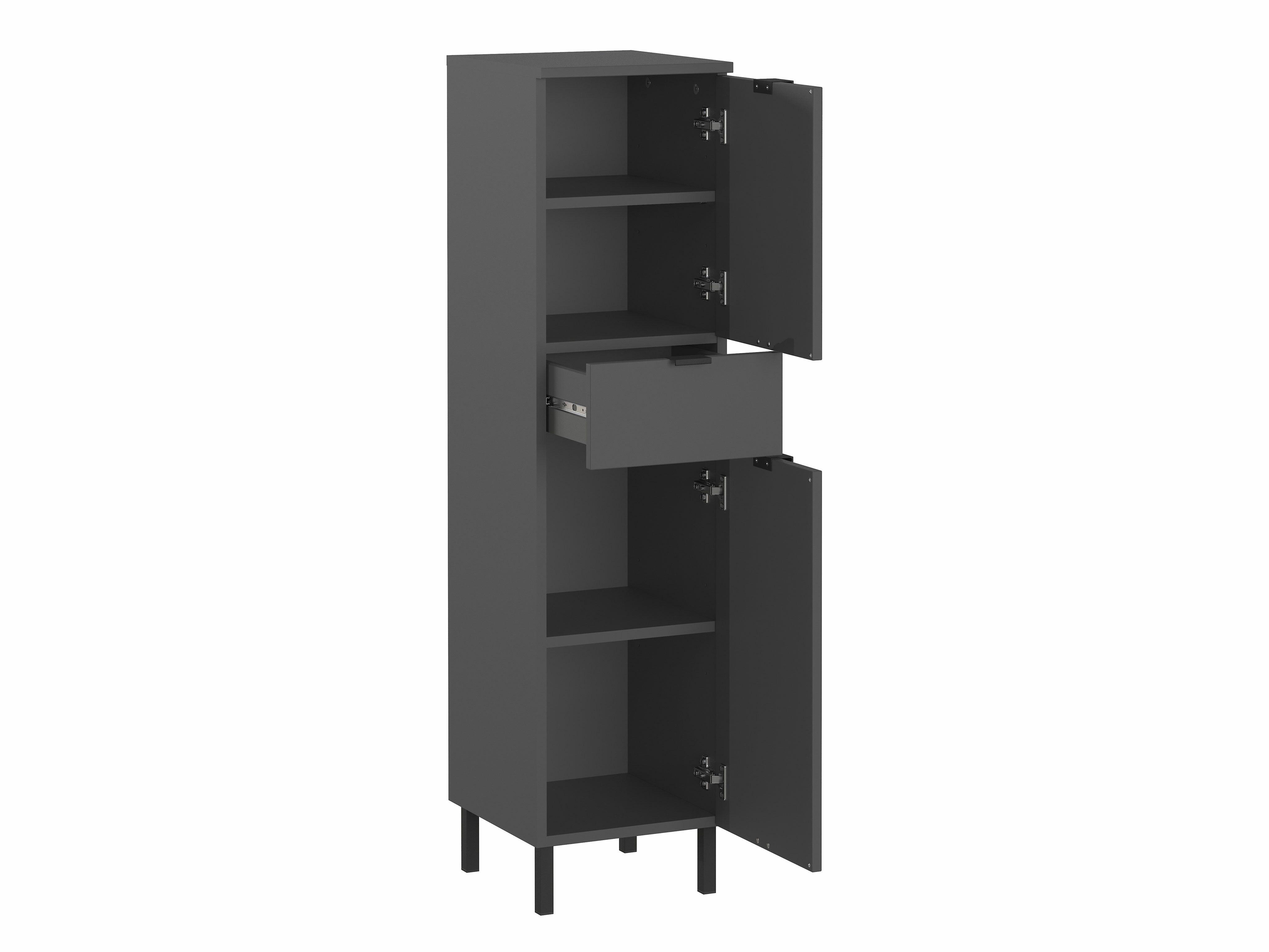 Álló fürdőszoba szekrény Felfere 106 (Grafit)