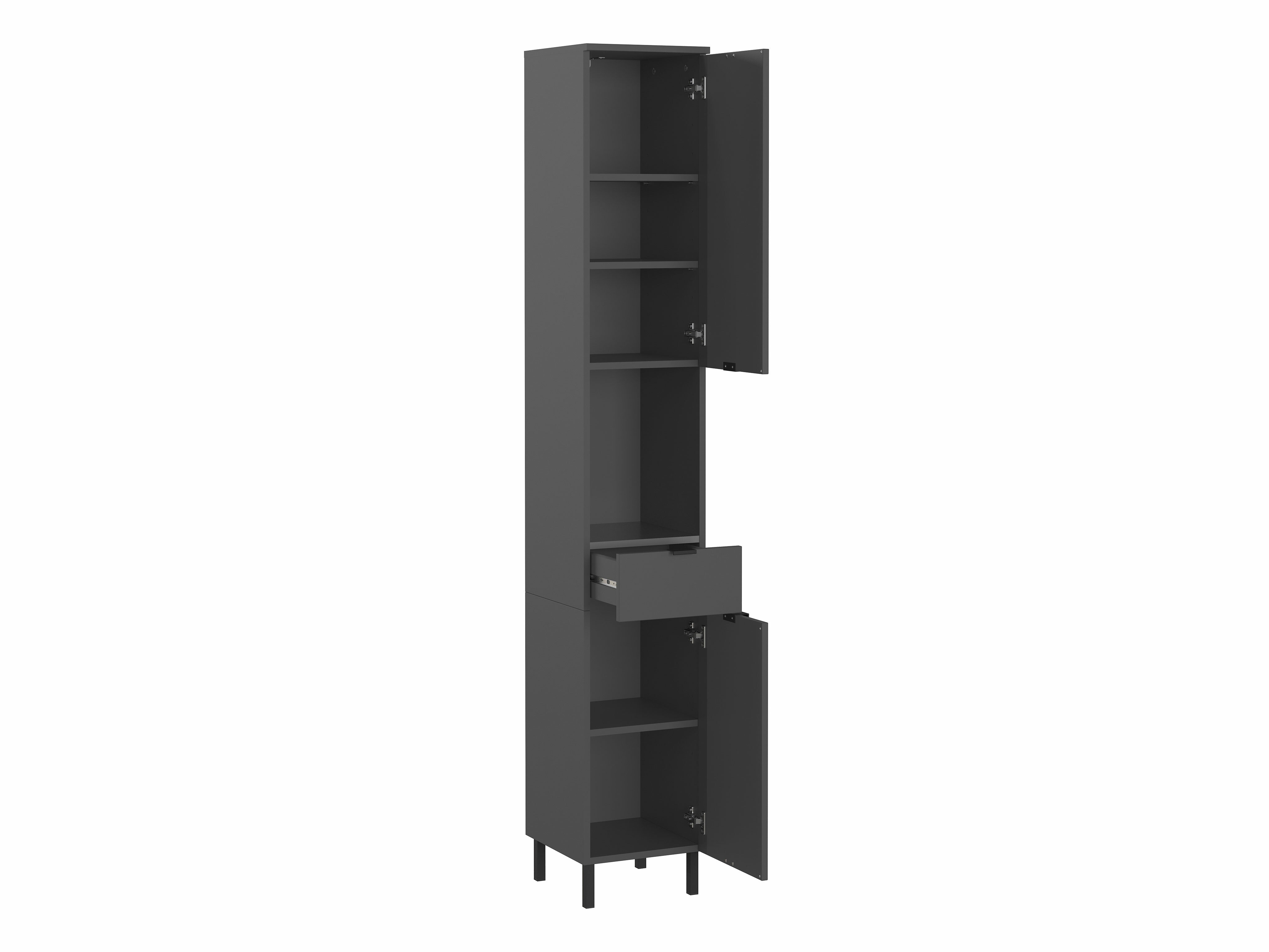 Beépített fürdőszoba szekrény Felfere 105 (Grafit)