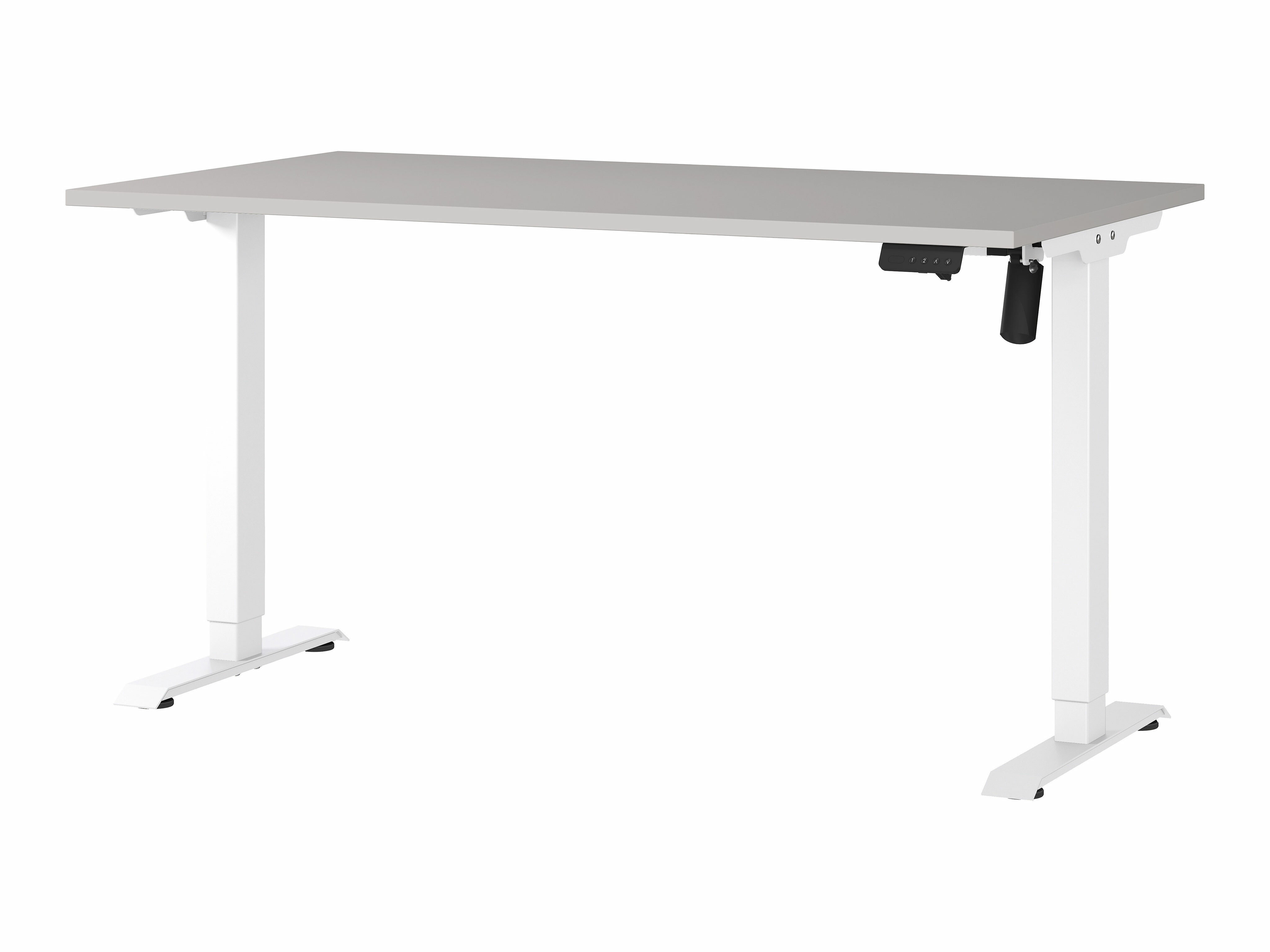 Állítható magasságú íróasztal Lartesi 116 (Kasmír + Fehér)