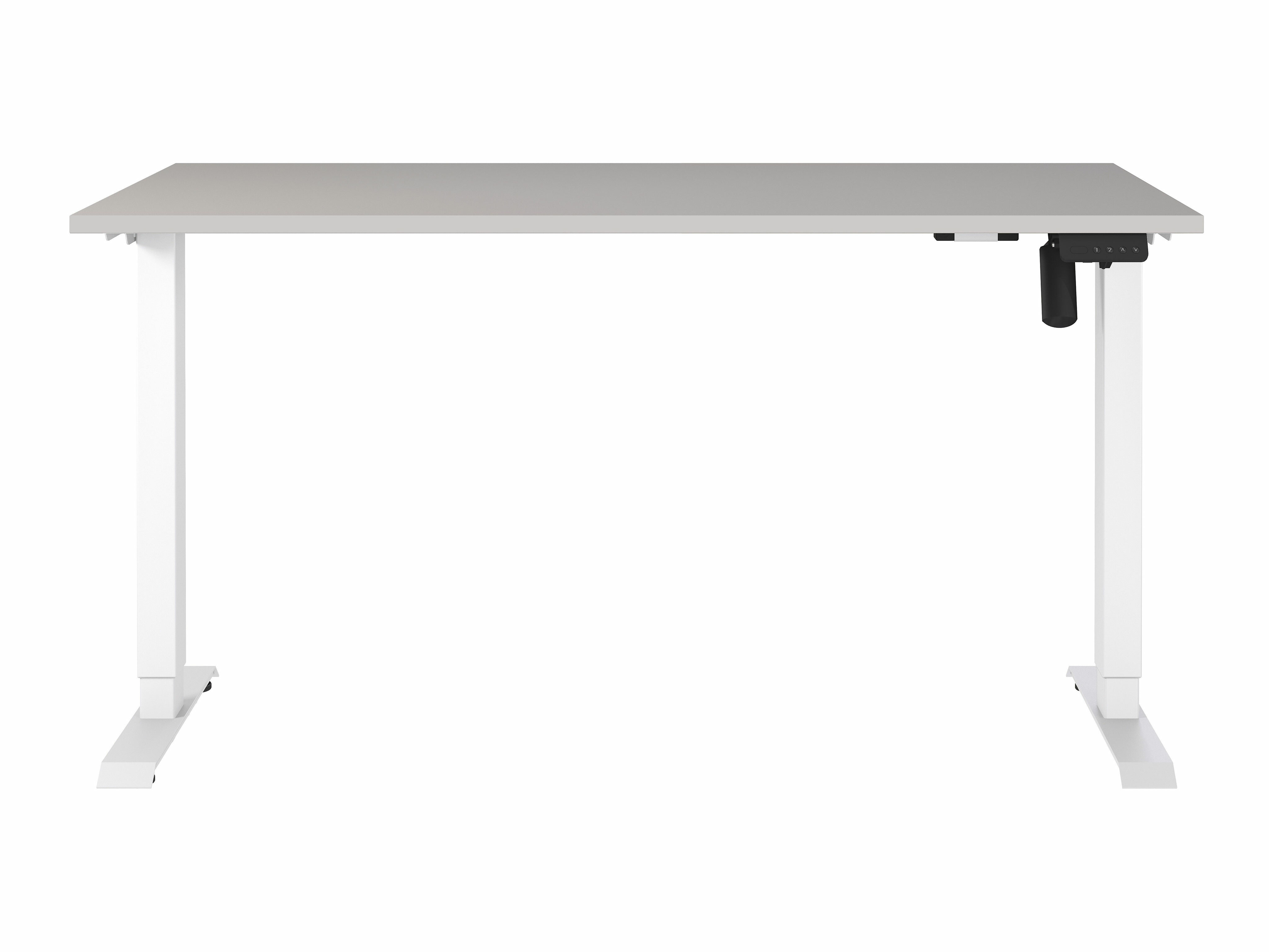Állítható magasságú íróasztal Lartesi 116 (Kasmír + Fehér)