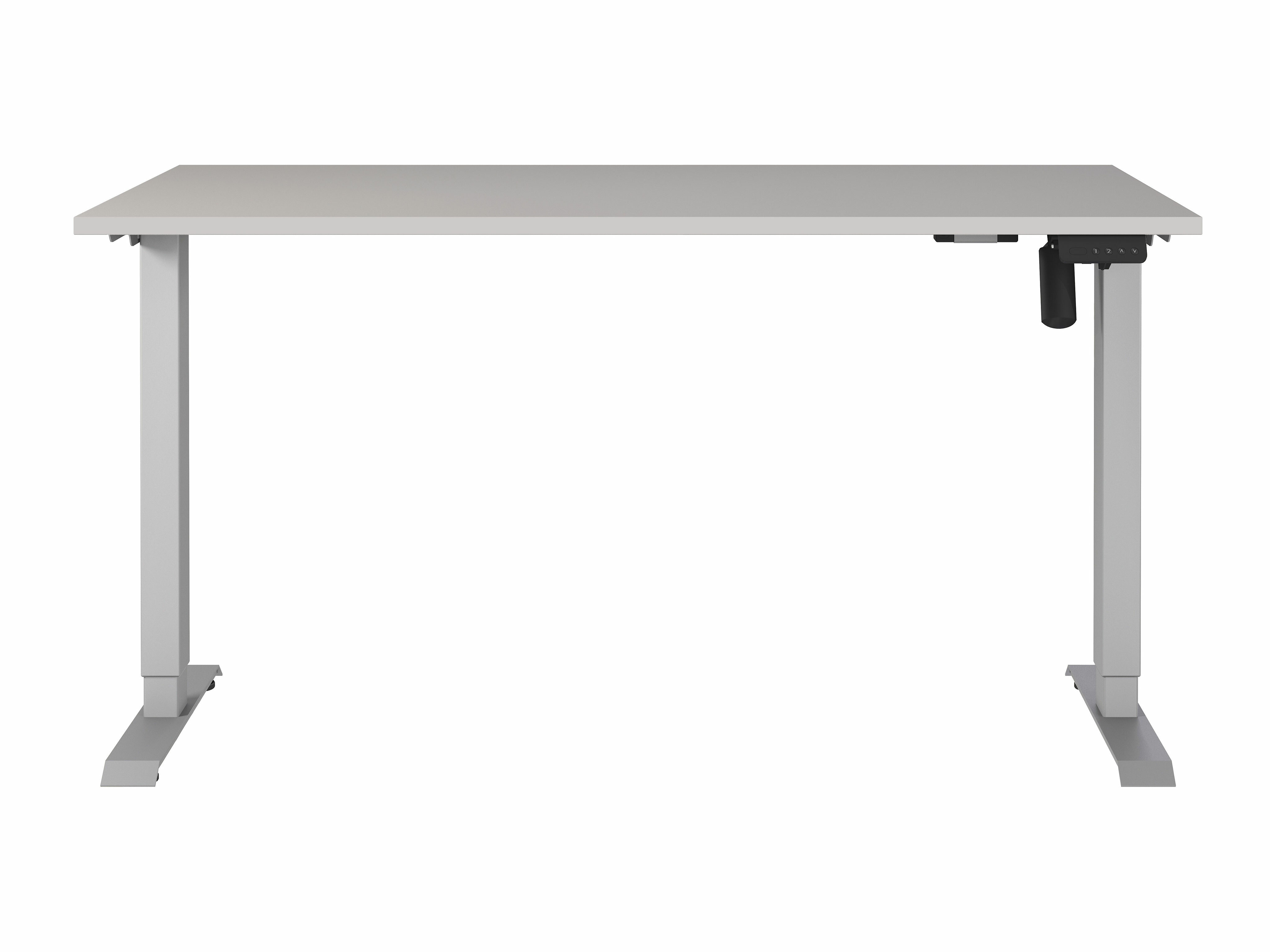 Állítható magasságú íróasztal Lartesi 116 (Kasmír + Ezüst)