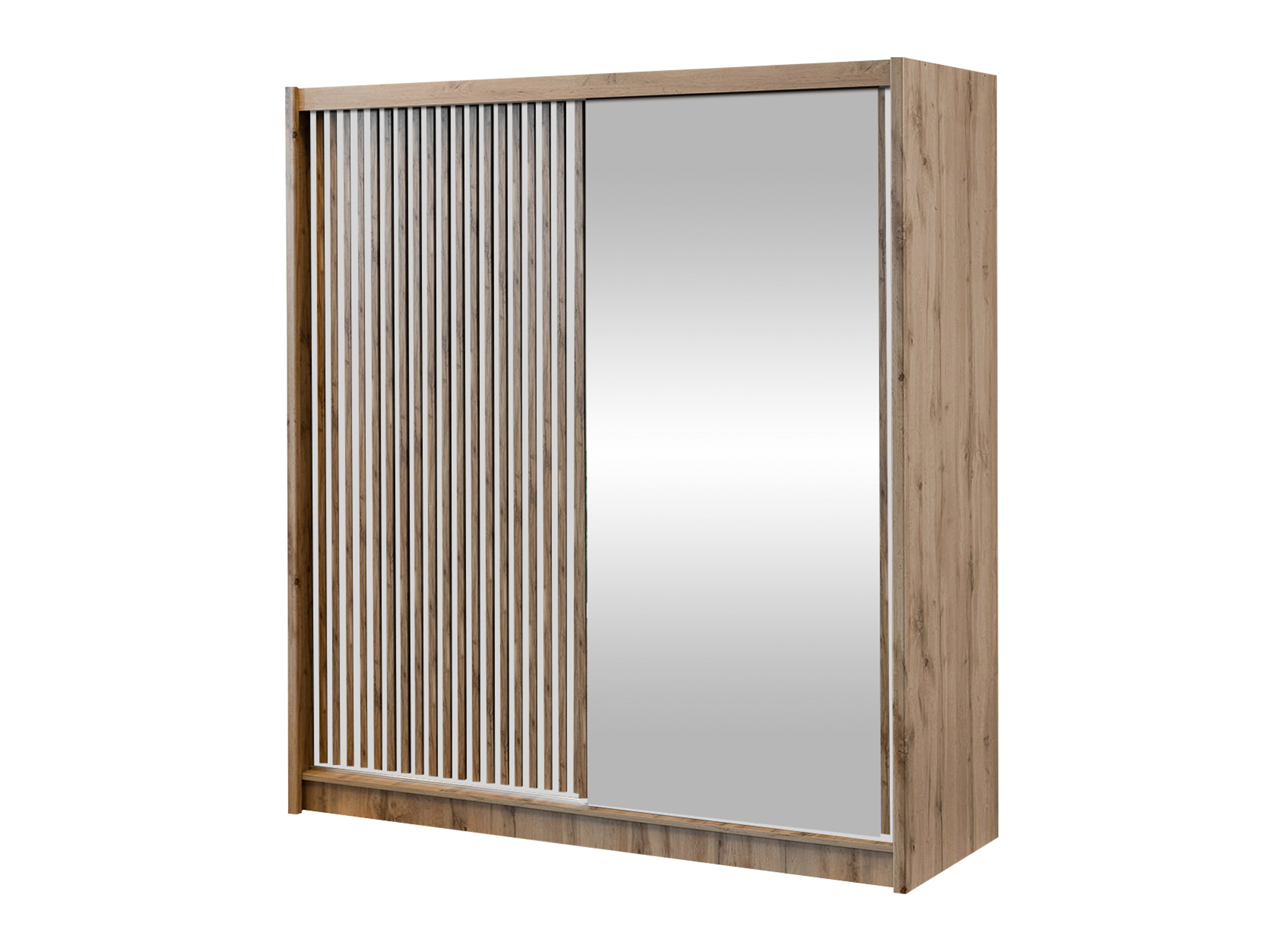 Gardróbszekrény Gemes (Wotan tölgy + Fehér)