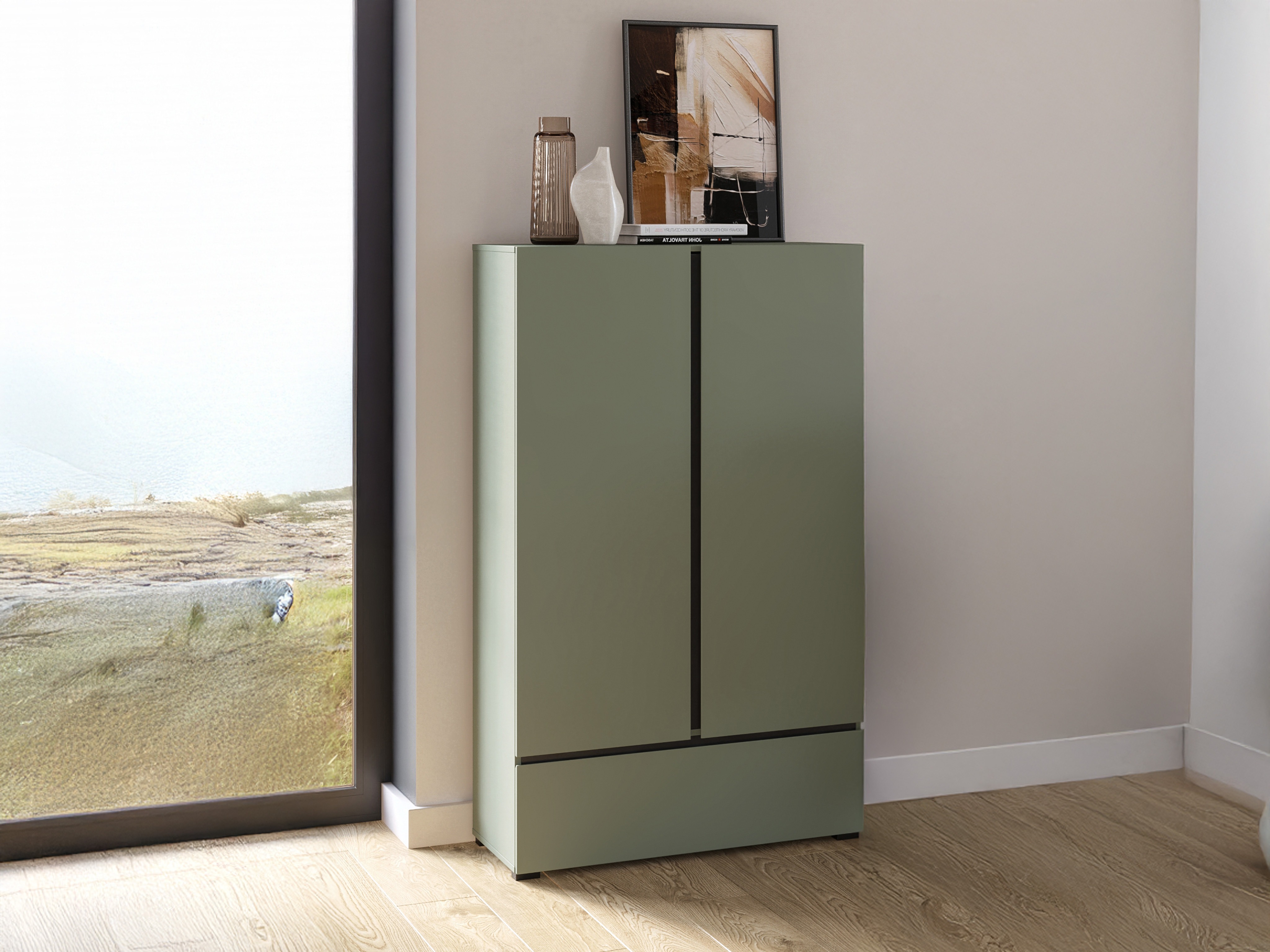 Könyvespolc Alfere 122 (Zöld)