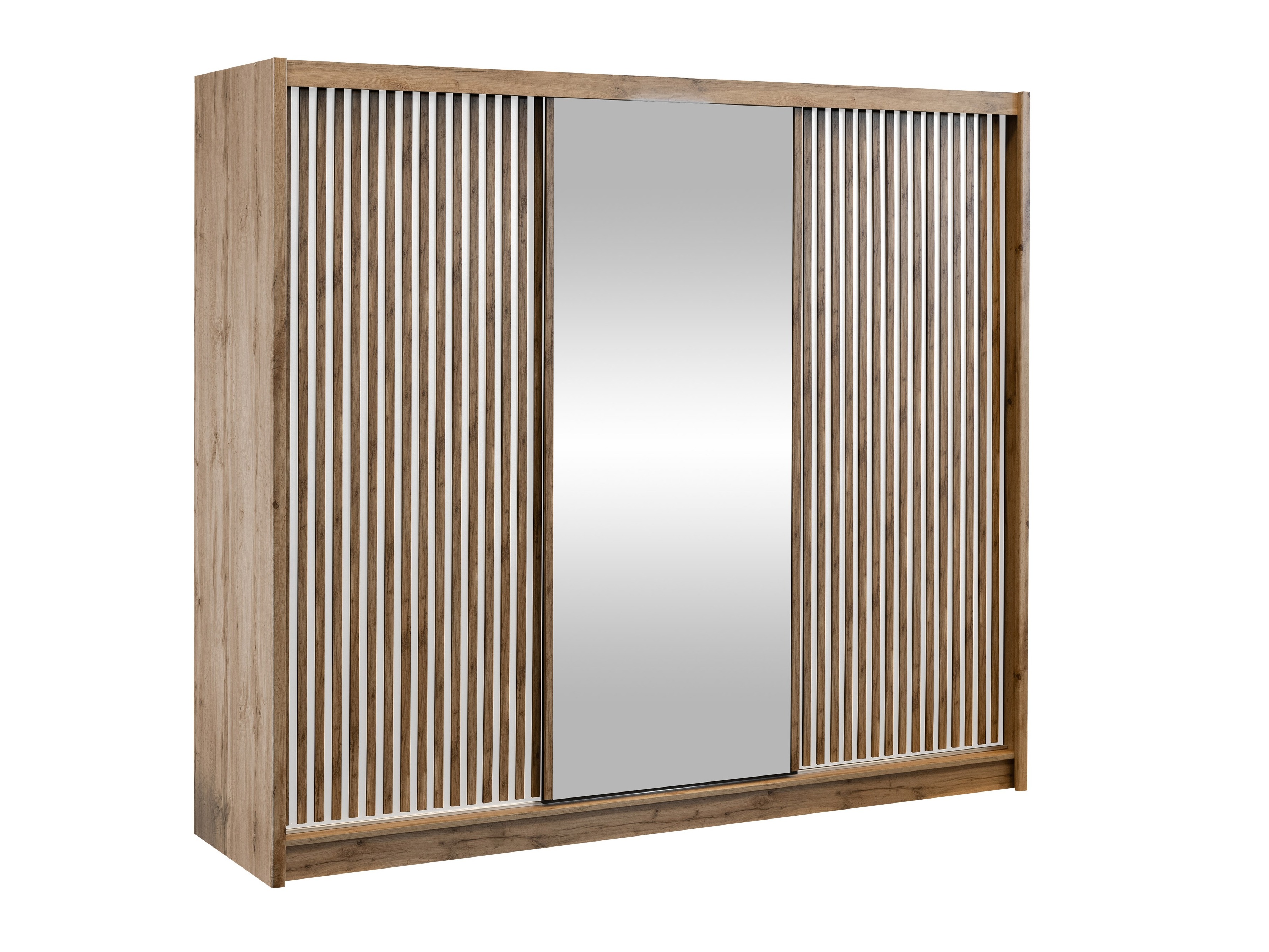 Gardróbszekrény Honolulu 275 (Wotan tölgy + Fehér)