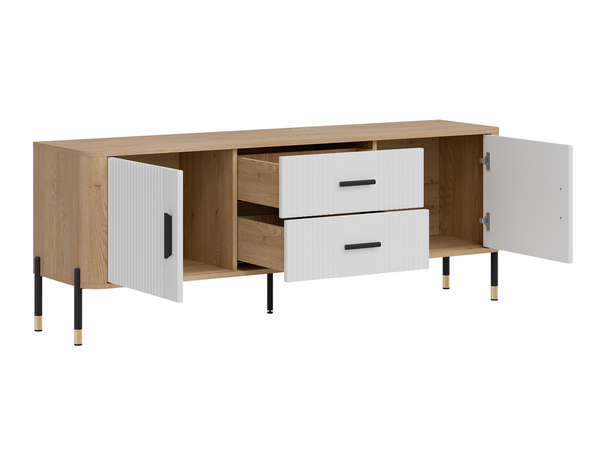 TV-állvány Flosora 103 (Fehér)