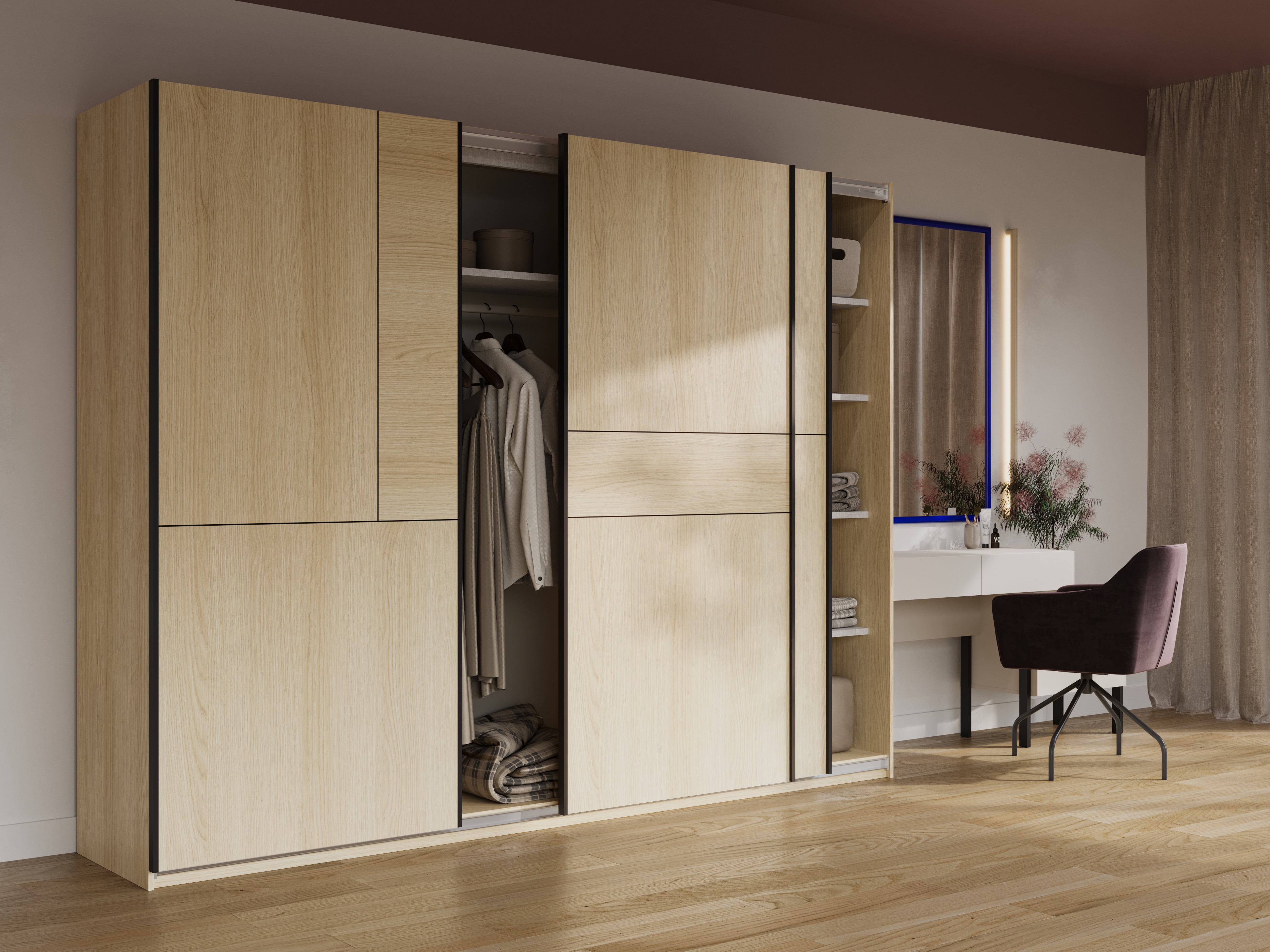 Gardróbszekrény Austin 370 (Tölgy)