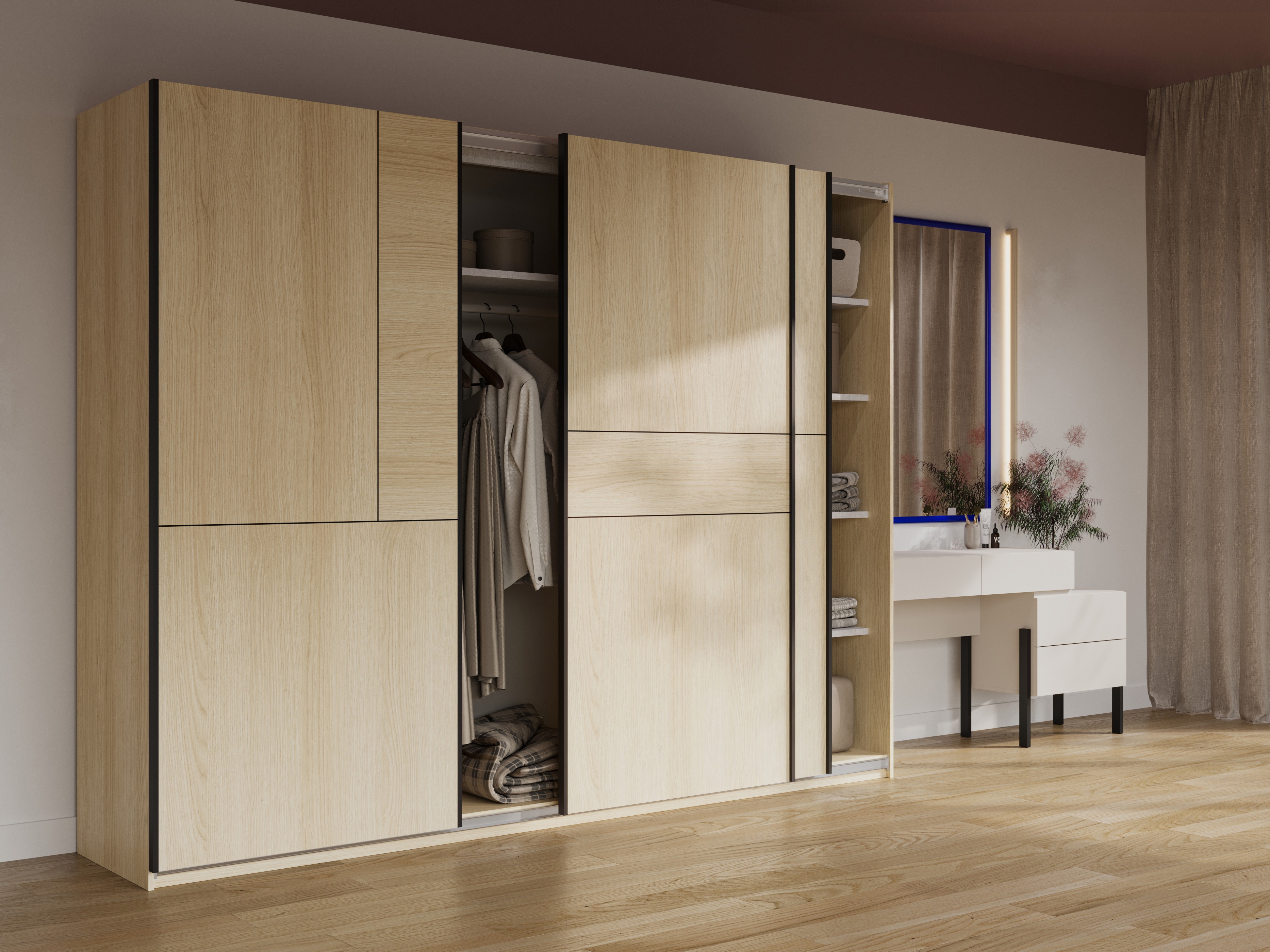 Gardróbszekrény Austin 370 (Tölgy)