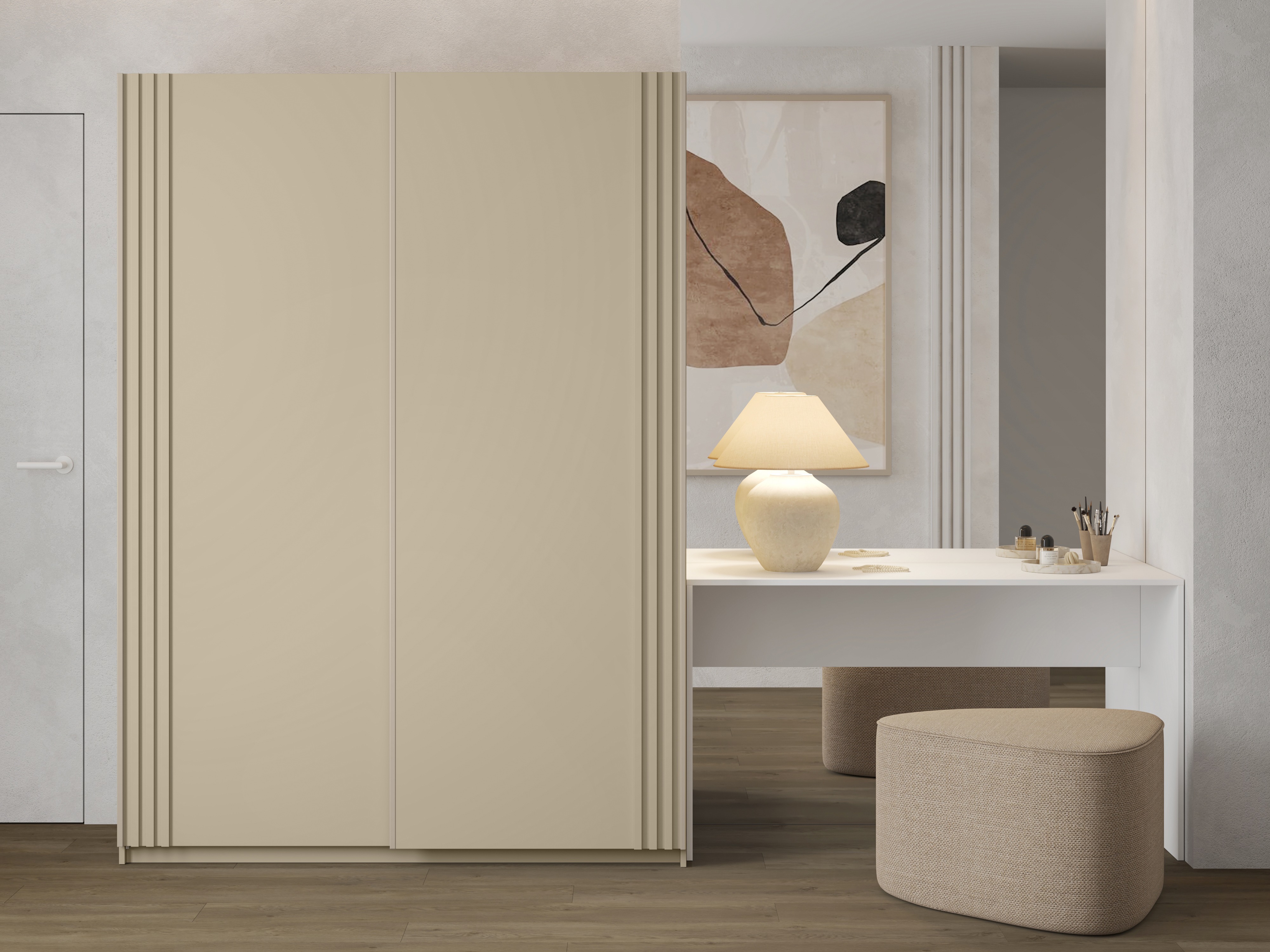 Gardróbszekrény Austin 371 (Bézs)