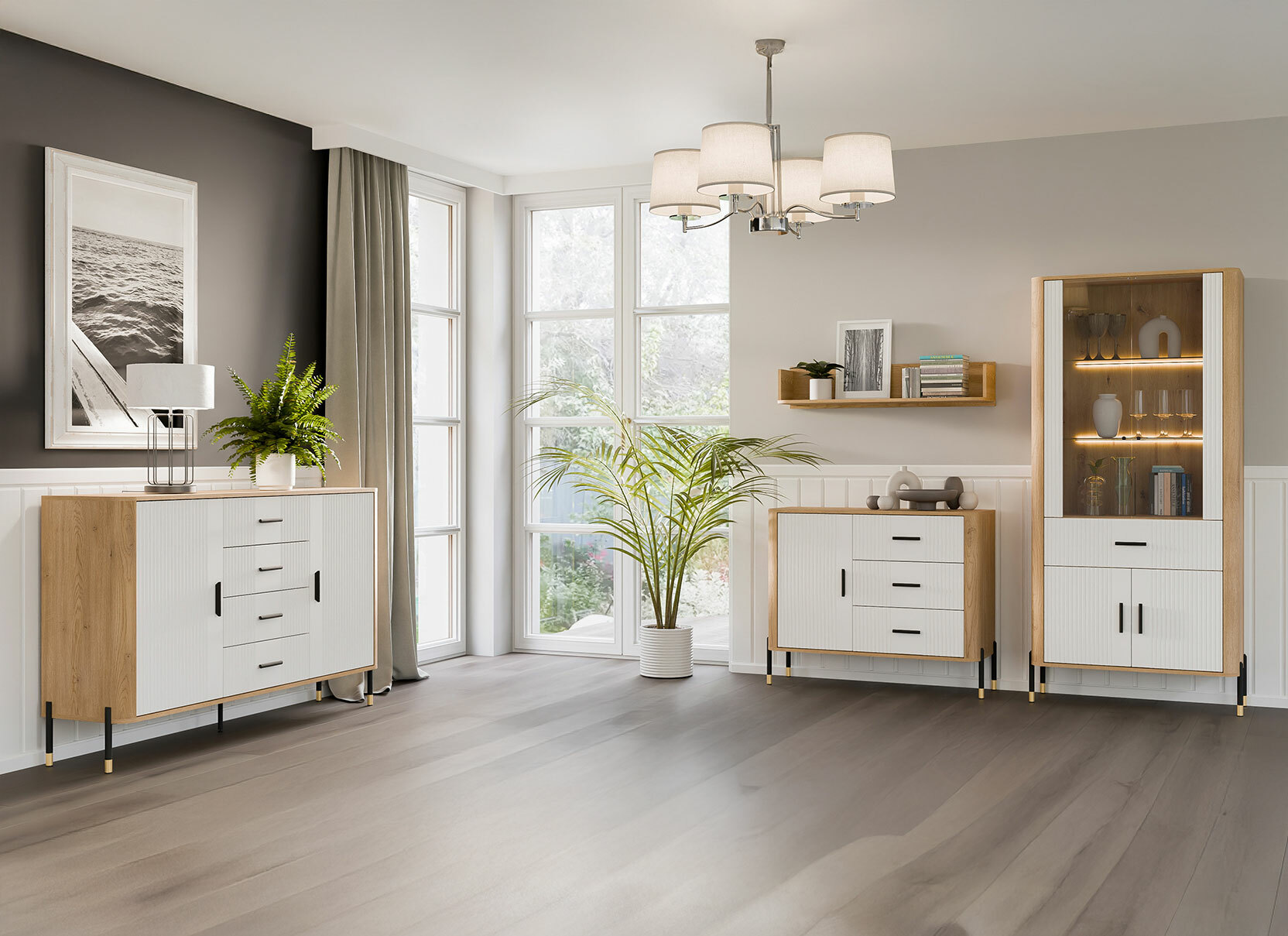 Komód Flosora 107 (Fehér)