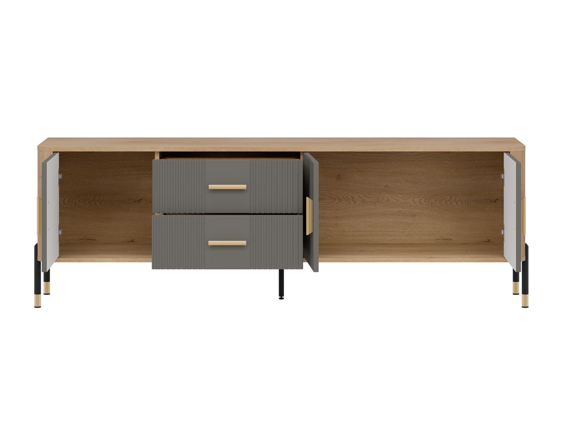 TV-állvány Flosora 105 (Szürke)