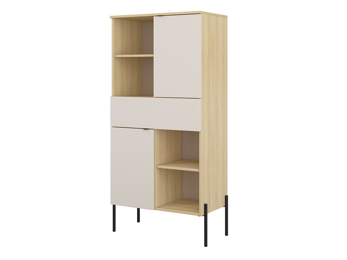 Könyvespolc Levtenu 110 (Tölgy + Kasmír)