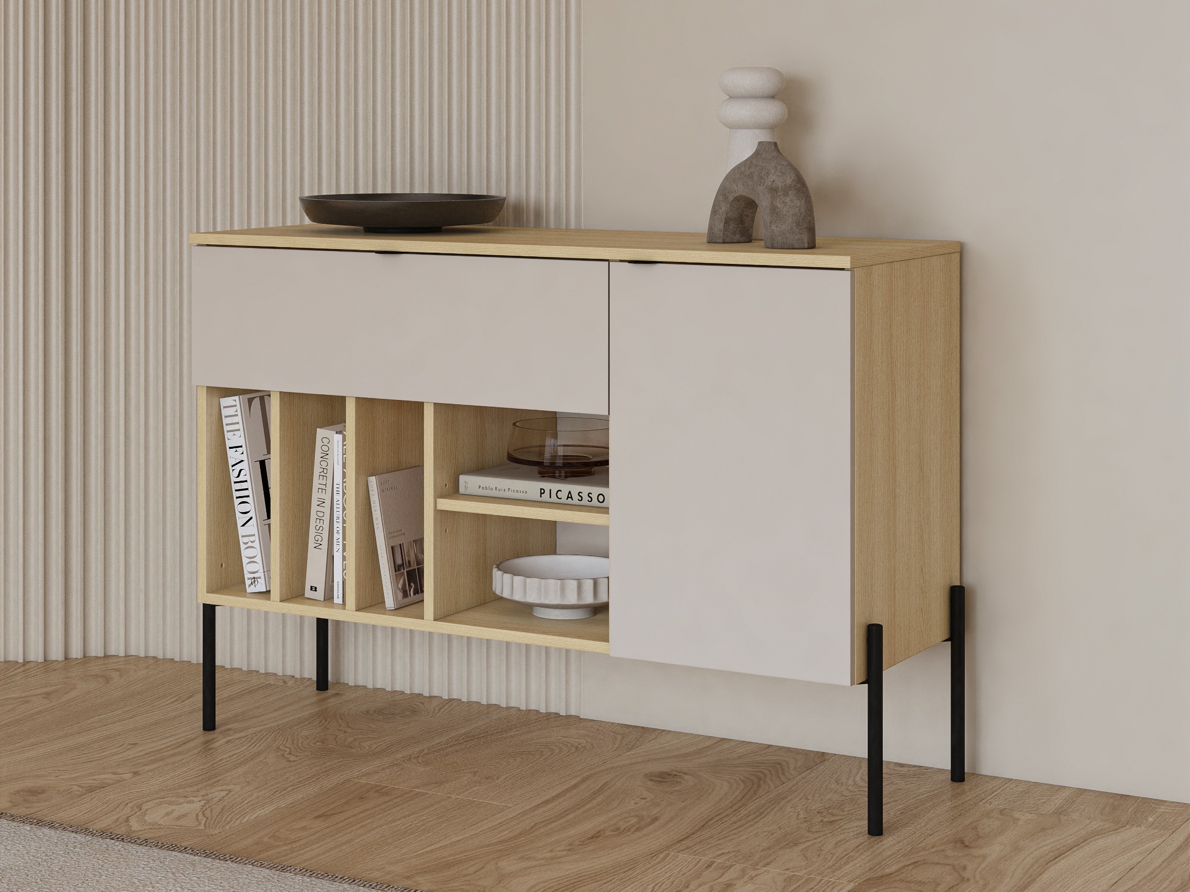 Komód Levtenu 112 (Tölgy + Kasmír)