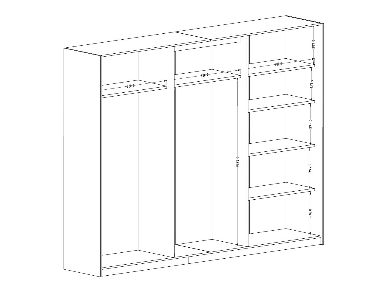 Gardróbszekrény Austin 370 (Kasmír + Congo)