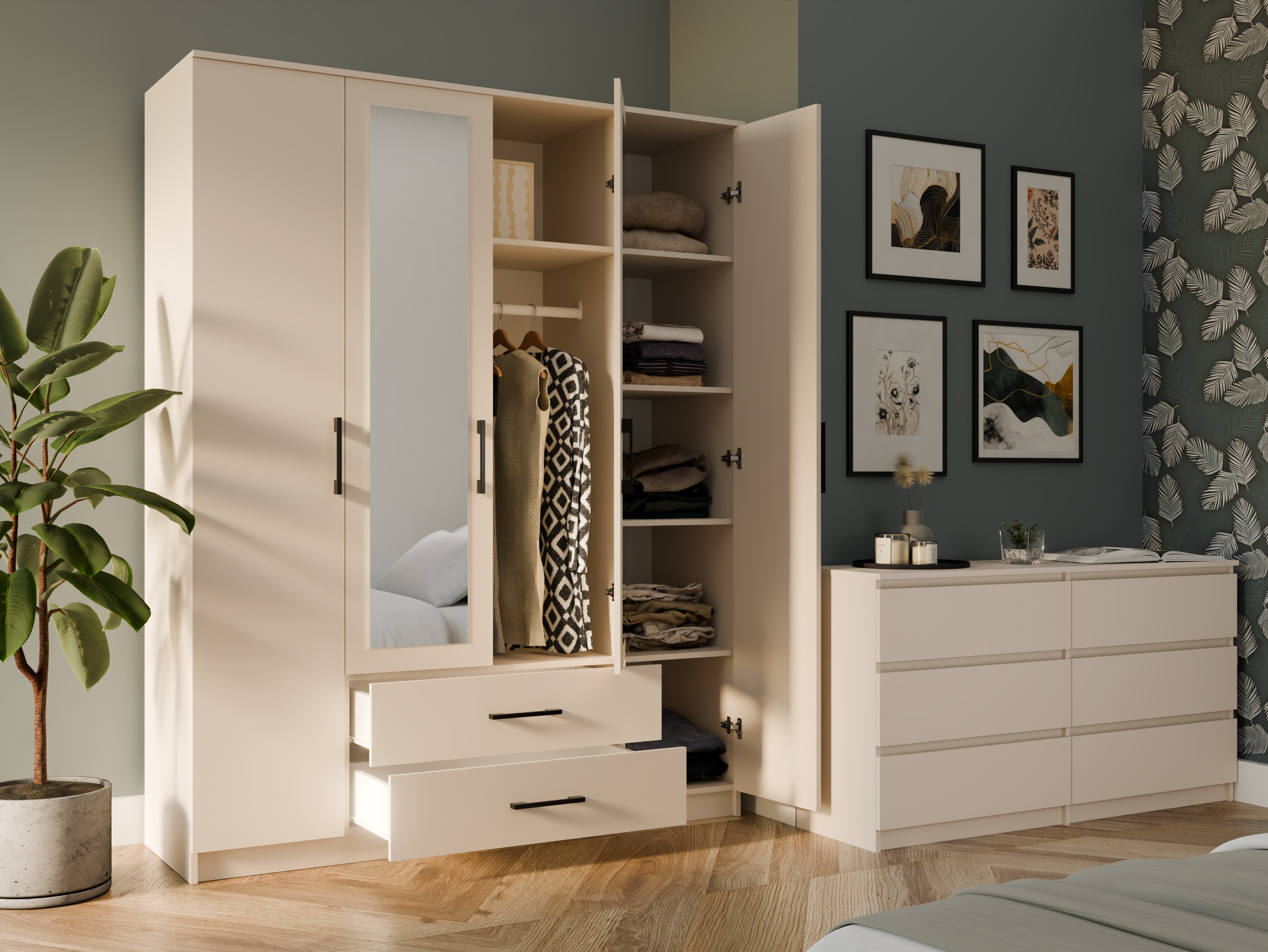 Gardróbszekrény Mandeville 117 (Kasmír)