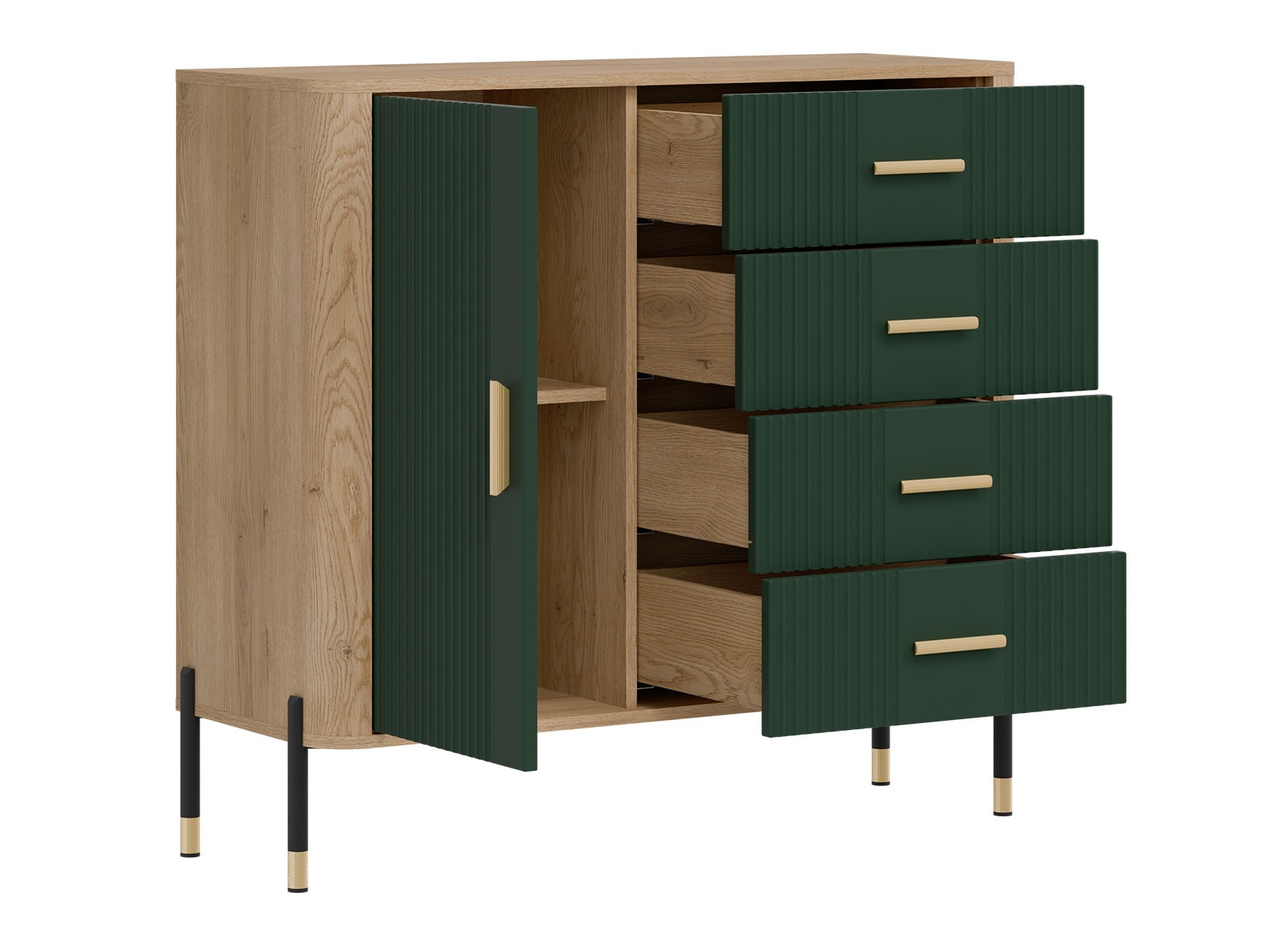 Komód Flosora 117 (Zöld)