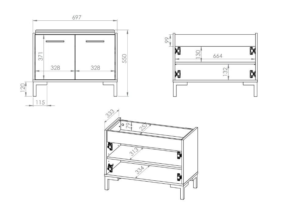 Cipőtároló Fiolevo 102