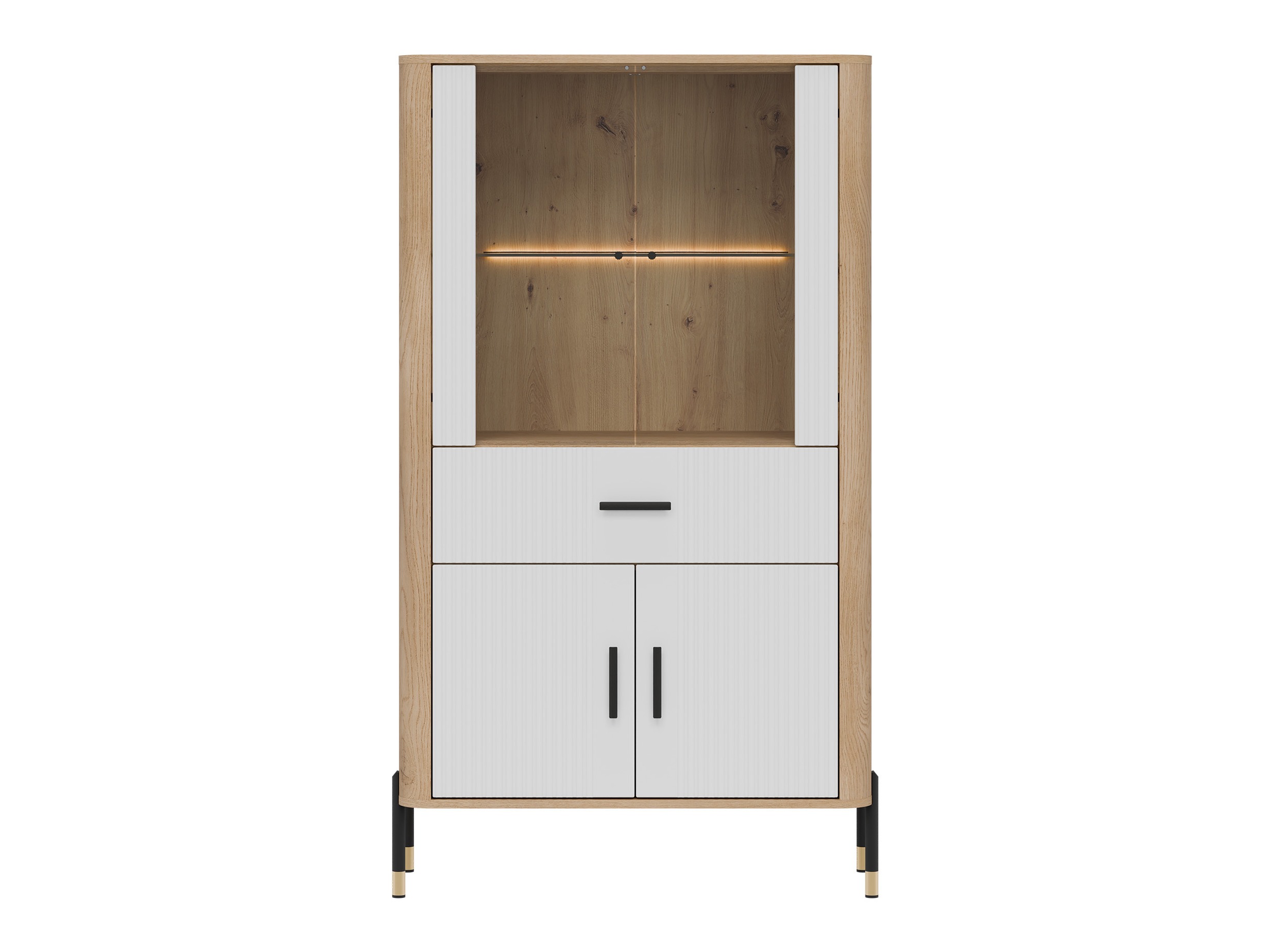 Könyvespolc Flosora 125 (Fehér)