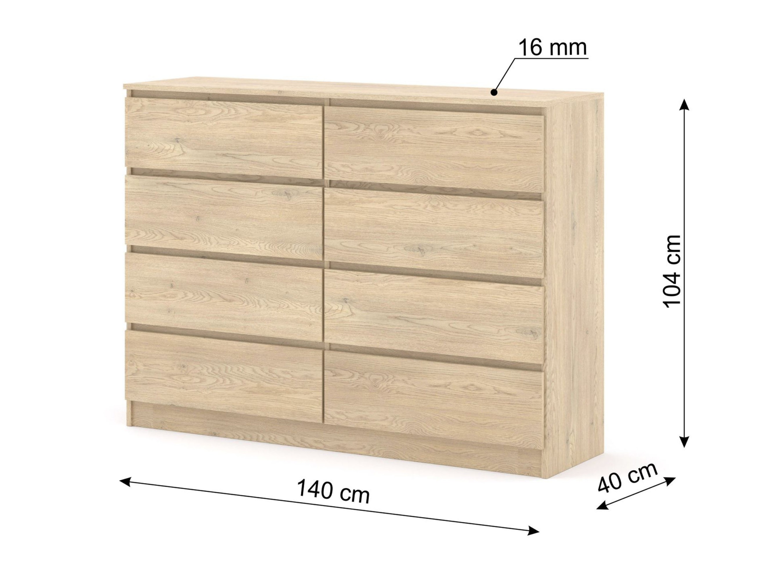 Komód Buffalo 197 (Tölgy)